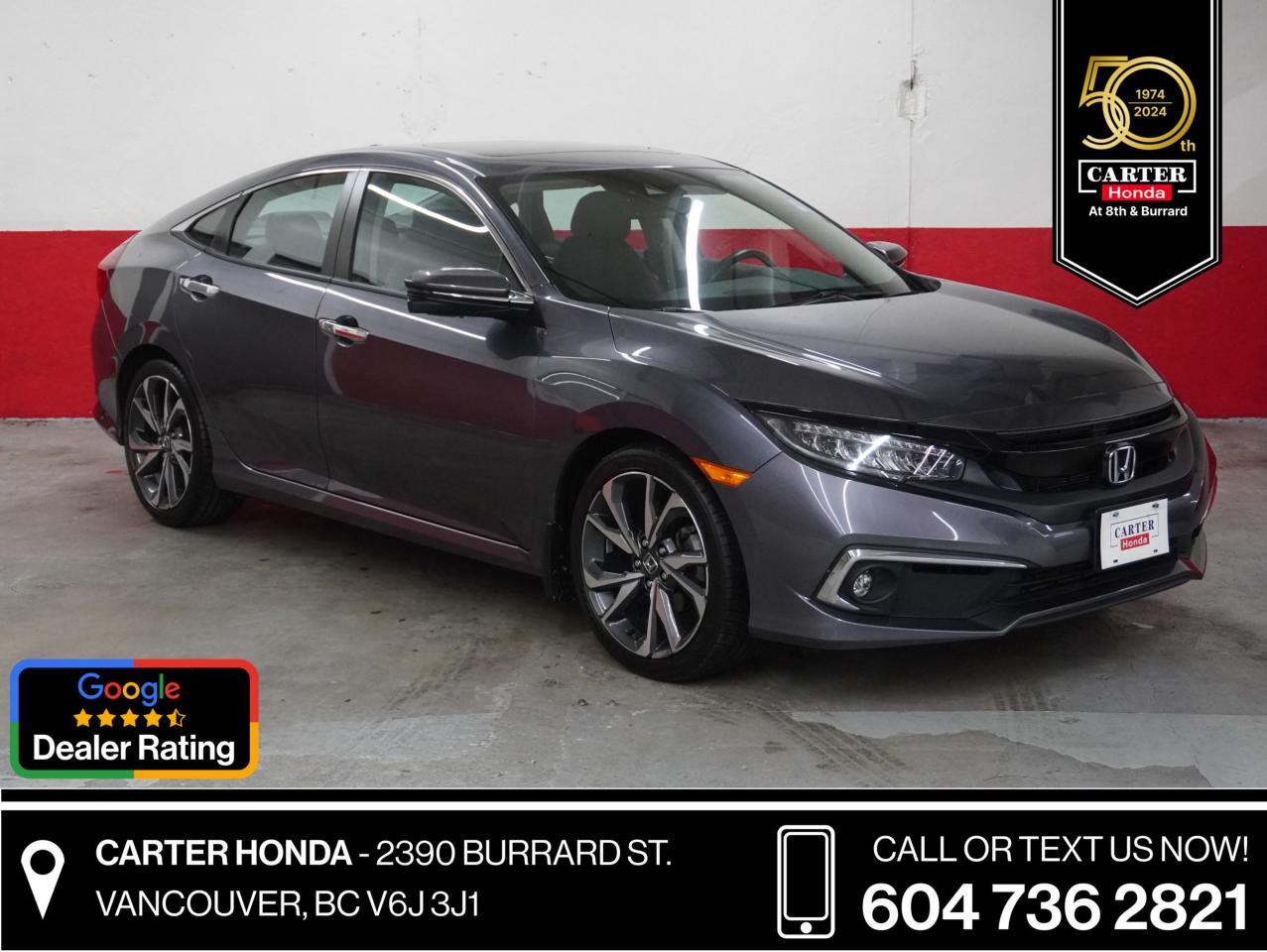 Used 2020 Honda Civic Sedan Touring CVT for sale in Vancouver, BC