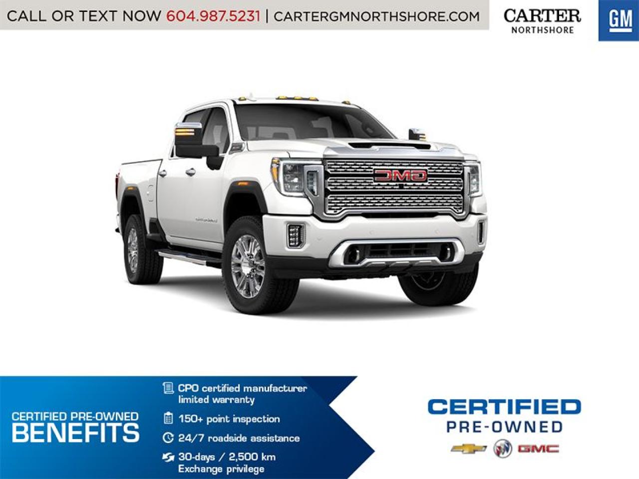 Used 2021 GMC Sierra 3500 HD FINANCE 4.99% FOR 24mo/CREW CAB/DIESEL/DENALI for sale in North Vancouver, BC