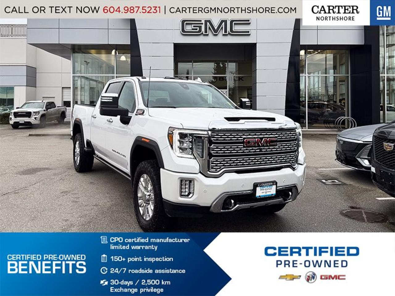 Used 2021 GMC Sierra 3500 HD FINANCE 4.99% FOR 24mo/CREW CAB/DIESEL/DENALI for sale in North Vancouver, BC