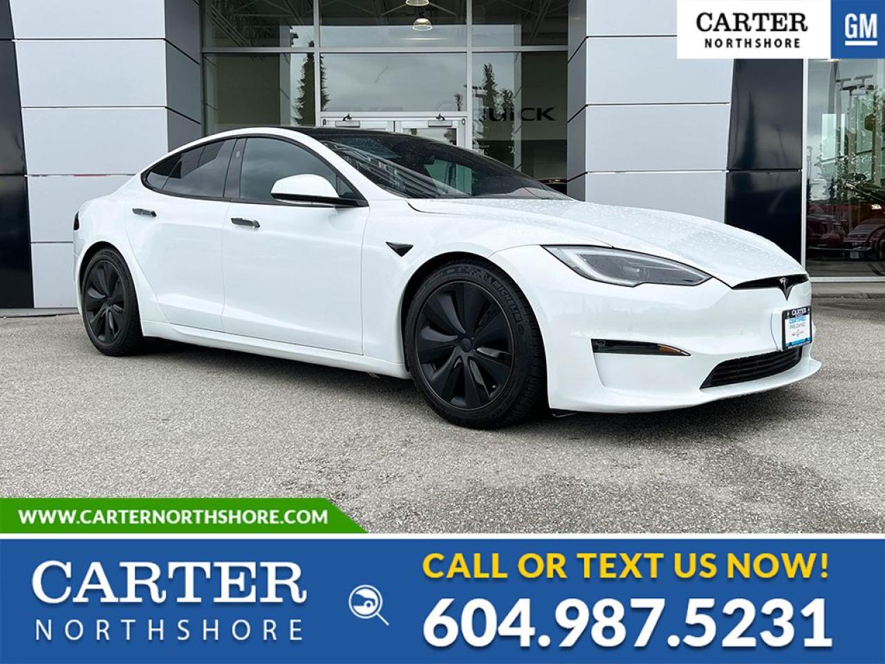 Used 2022 Tesla Model S Fixed Glass Sunroof/Navigation/ Aerial View Camera for sale in North Vancouver, BC