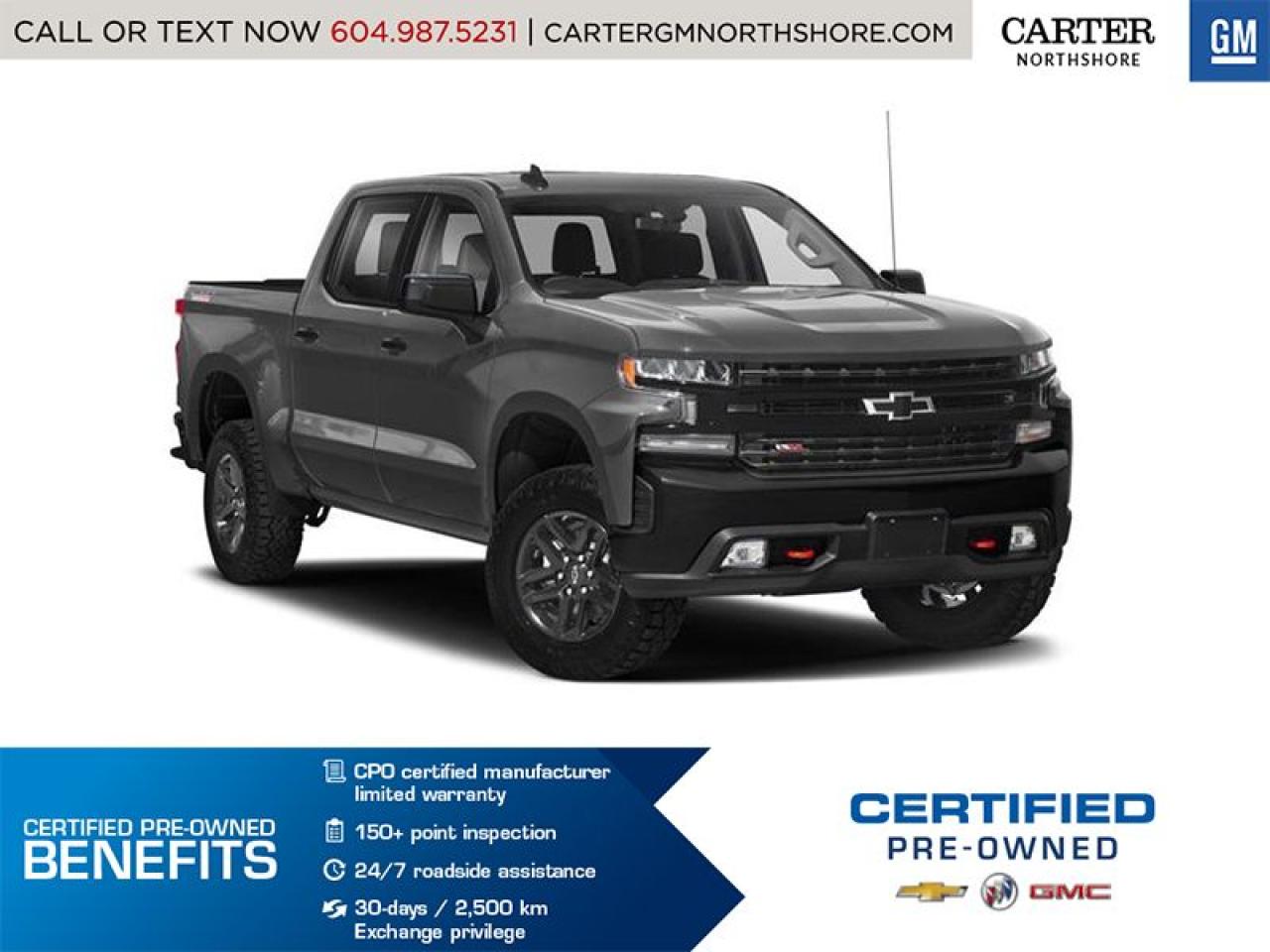 Used 2021 Chevrolet Silverado 1500 FINANCE 4.99% FOR 24mo/LT TRAIL BOSS MODEL for sale in North Vancouver, BC