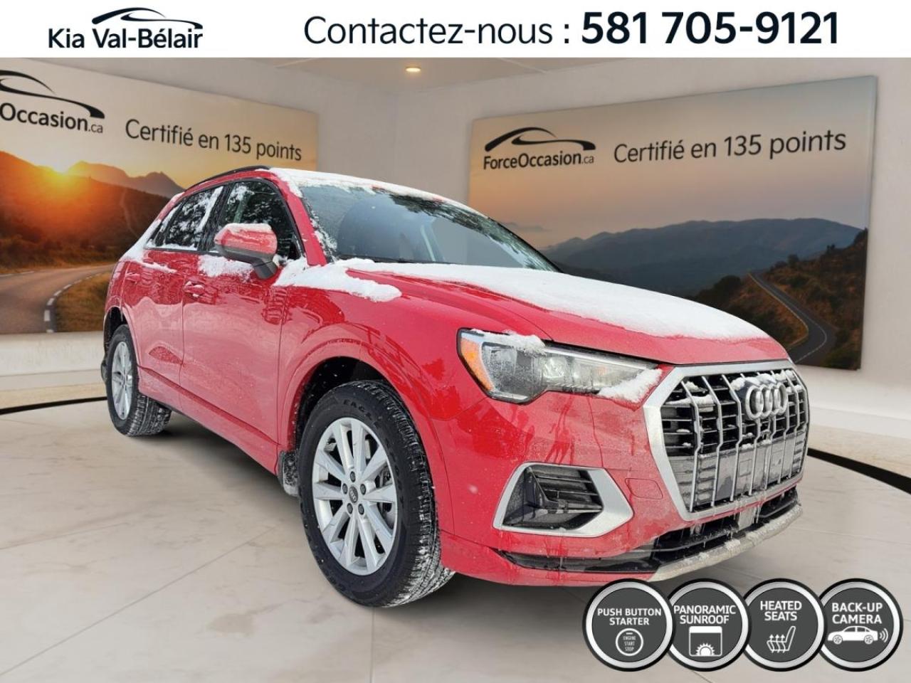 Used 2022 Audi Q3 KOMFORT 40 A/C * QUATTRO * CUIR * TOIT * CAMÉRA * for sale in Québec, QC