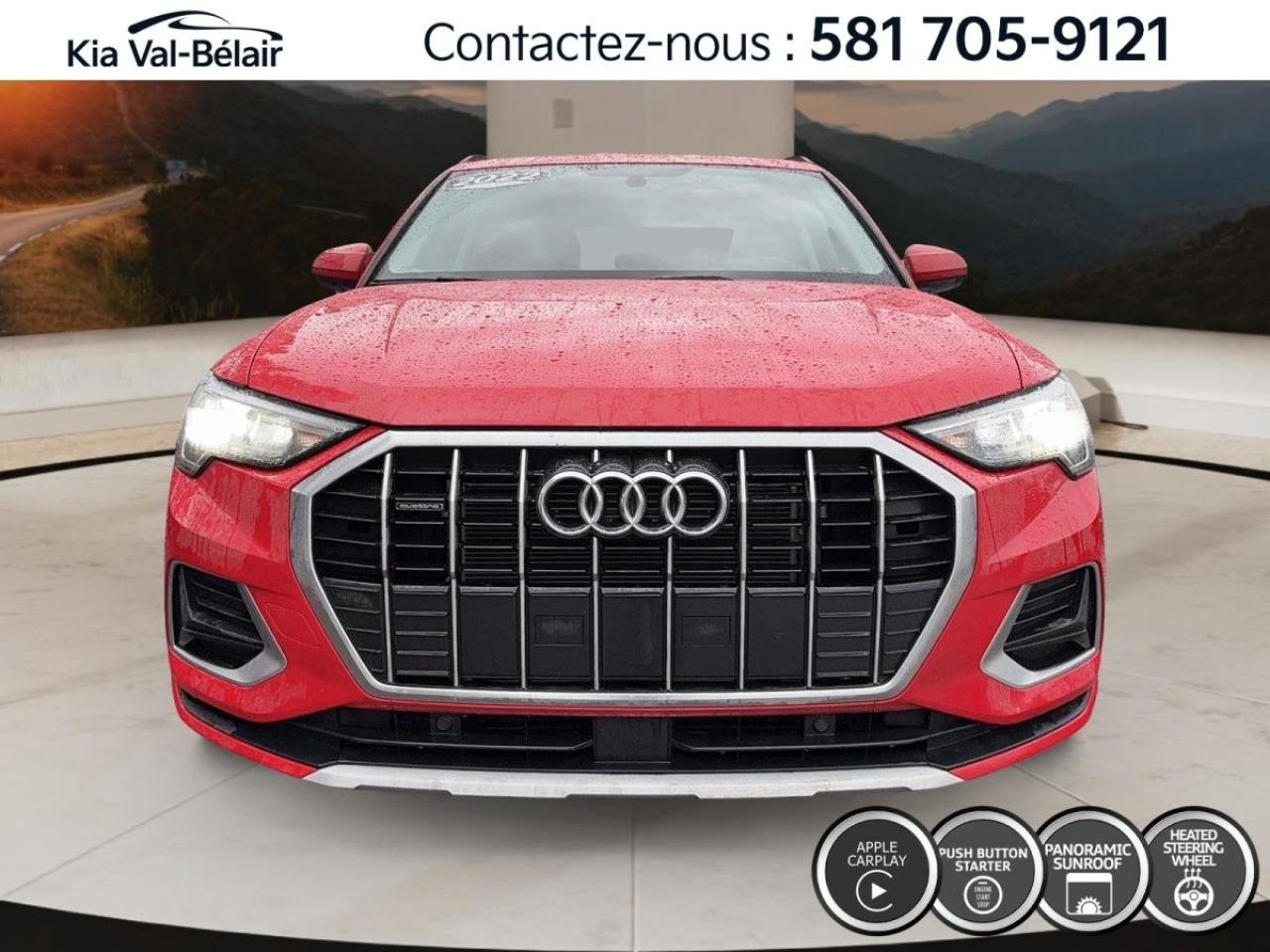 Used 2022 Audi Q3 KOMFORT 40 * QUATTRO * CUIR * TOIT * CAMÉRA * A/C for sale in Québec, QC