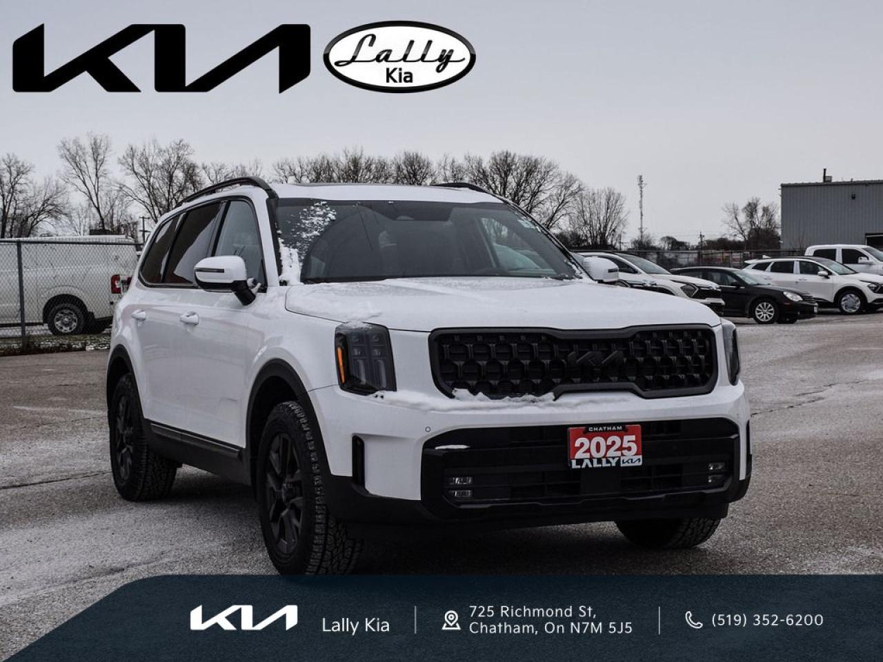 Used 2025 Kia Telluride X-Pro AWD | DEMO |APPLE CARPLAY & ANDROID AUTO | HEATED & AIR COOLED FRONT BUCKET SEATS | HEATED STEERING WHEEL | NAVIGATION SYSTEM | POWER LIFTGATE | POWER MOONROO |  REMOTE KEYLESS ENTRY | STEERING WHEEL for sale in Chatham, ON