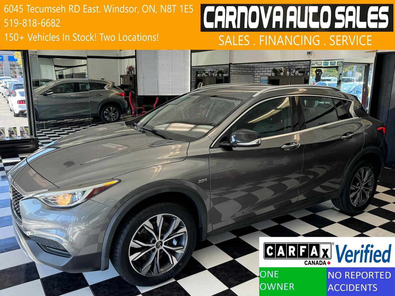 2017 Infiniti QX30 QX30 AWD+New Tires+Roof+CAM+ONE OWNER+CLEAN CARFAX Photo0