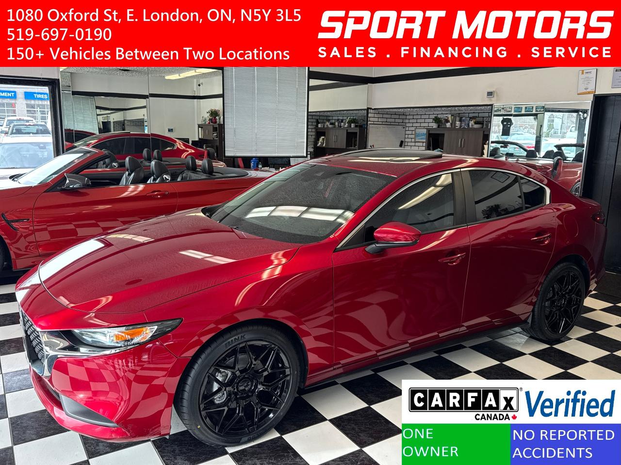 Used 2020 Mazda MAZDA3 GS+New Tires+Brakes+Alloys+Roof+CLEAN CARFAX for sale in London, ON