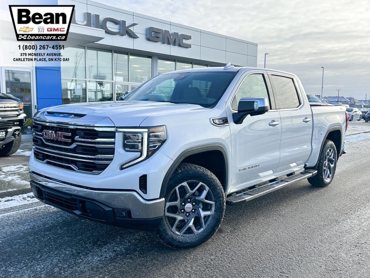 <h2><span style=color:#2ecc71><span style=font-size:18px><strong>Check out this 2024 GMC Sierra 1500 SLT</strong></span></span></h2>

<p><span style=font-size:16px>Powered by a 3.0L V6 Duramaxengine with up to 355hp & up to 383lb-ft of torque.</span></p>

<p><span style=font-size:16px><strong>Comfort & Convenience Features:</strong>includes remote start/entry, heated/ventilated frontseats, heated rear seats, heated steering wheel, HD rear view camera & 20 polished aluminum wheels.</span></p>

<p><span style=font-size:16px><strong>Infotainment Tech & Audio:</strong>includes GMC premium infotainment system with a 13.4 diagonal colour touchscreen with Google built-in compatibility including navigation, bose speaker audio system,Apple CarPlay & Android Auto compatible.</span></p>

<p><span style=font-size:16px><strong>This truck also comes equipped with the following packages</strong></span></p>

<p><span style=font-size:16px><strong>SLT Convenience Package:</strong>bucket seats, centre console, heated and ventilated front seats, USB portsin centre console, wireless charging, bosepremium sound system with richbasswoofer, power rake/ telescoping steering column.</span></p>

<p><span style=font-size:16px><strong>X31 Off-Road and Protection Package:</strong>spray-on bedliner, all-weather floor liners, X31 badge, 20 Polished aluminum wheels with 20 all-terrain, blackwall tires,X31 off-road package.</span></p>

<ul>
 <li><span style=font-size:16px><strong>X31 Off-Road Package:</strong>off-road suspension, hill descent control, skid plates, heavy-duty air filter, ranchoshocks, X31 hard badge, integrated dual exhaust.</span></li>
</ul>

<p><span style=font-size:16px><strong>SLT Preferred Package:</strong>adaptive cruise control, power rear sliding window, universal home remote, heated rear outboard seats.</span></p>

<p><span style=font-size:16px><strong>GMC Protection Package:</strong>all-weather floor liner, front and rear black moulded splash guards.</span></p>

<h2><span style=color:#2ecc71><span style=font-size:18px><strong>Come test drive this truck today!</strong></span></span></h2>

<h2><span style=color:#2ecc71><span style=font-size:18px><strong>613-257-2432</strong></span></span></h2>