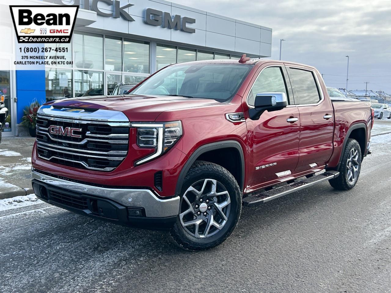 <h2><span style=color:#2ecc71><span style=font-size:18px><strong>Check out this 2025GMC Sierra 1500 SLT</strong></span></span></h2>

<p><span style=font-size:16px>Powered by a 3.0L V6 Duramaxengine with up to 355hp & up to 383lb-ft of torque.</span></p>

<p><span style=font-size:16px><strong>Comfort & Convenience Features:</strong>includes remote start/entry, sunroof, heated/ventilated frontseats, heated rear seats, heated steering wheel, HD rear view camera & 20 polished aluminum wheels.</span></p>

<p><span style=font-size:16px><strong>Infotainment Tech & Audio:</strong>includes GMC premium infotainment system with a 13.4 diagonal colour touchscreen with Google built-in compatibility including navigation, Bose speaker audio system,Apple CarPlay & Android Auto compatible.</span></p>

<p><span style=font-size:16px><strong>This truck also comes equipped with the following packages</strong></span></p>

<p><span style=font-size:16px><strong>SLT Premium Plus Package:</strong> SLT Convenience Package, SLT Preferred Package,Sierra Safety Plus Package, ProGrade Trailering System, 20 Polished aluminum wheels, 6 Chrome assist steps, Spray-on bedliner with GMC Logo.</span></p>

<p><span style=font-size:16px><strong>X31 Off-Road Package:</strong> Off-Road suspension, Hill Descent Control, Skid plates, Heavy-duty air filter, X31 hard badge, 2-speed Autotrac Transfer Case.</span></p>

<h2><span style=color:#2ecc71><span style=font-size:18px><strong>Come test drive this truck today!</strong></span></span></h2>

<h2><span style=color:#2ecc71><span style=font-size:18px><strong>613-257-2432</strong></span></span></h2>