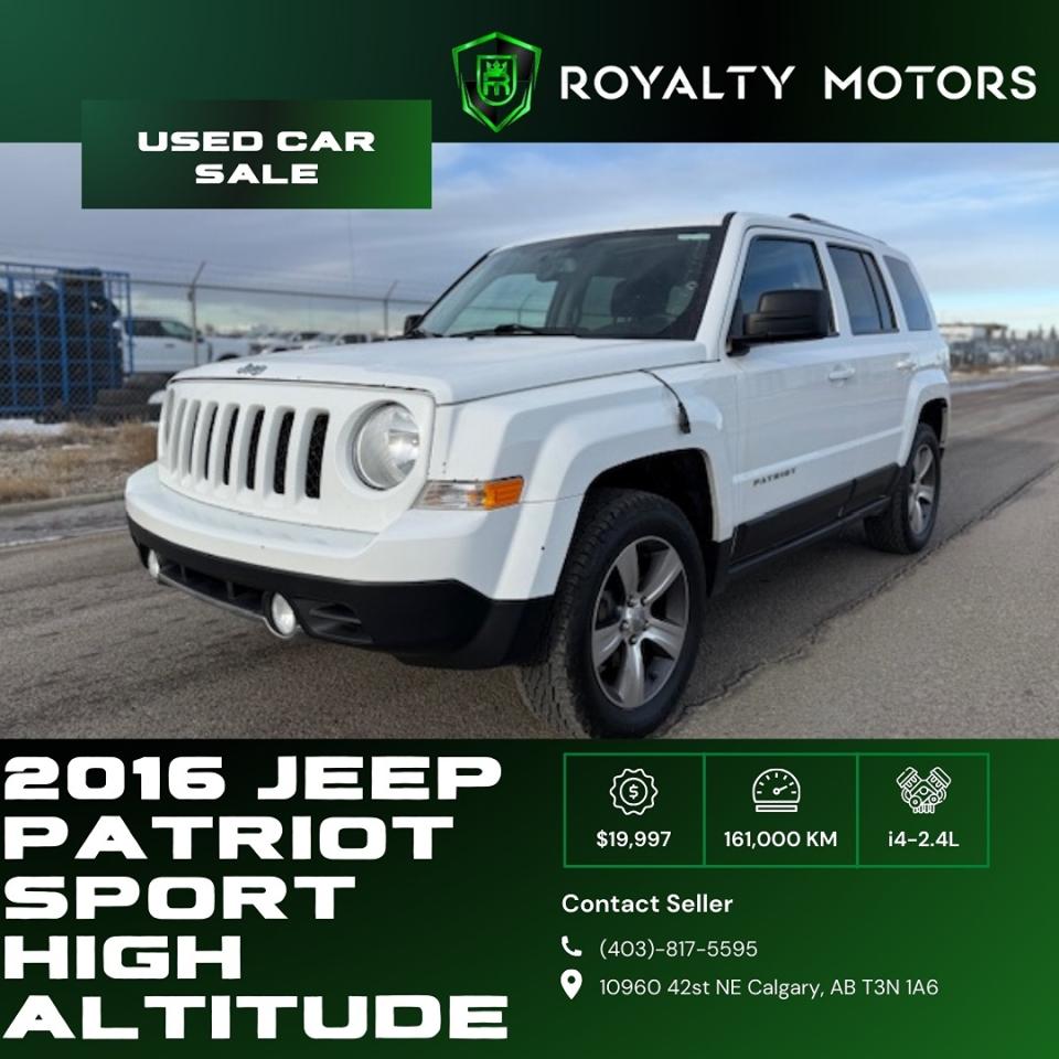 Used 2016 Jeep Patriot NO ACCIDENTS - 4WD - SUNROOF - LEATHER LOADED for sale in Calgary, AB