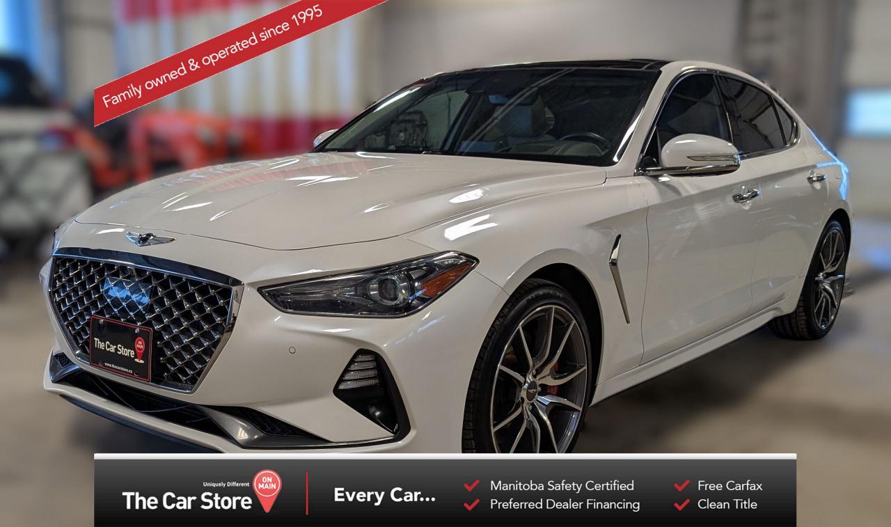 Used 2020 Genesis G70 Sport 3.3T AWD| Heads-Up Display, Brembos,One Owne for sale in Winnipeg, MB