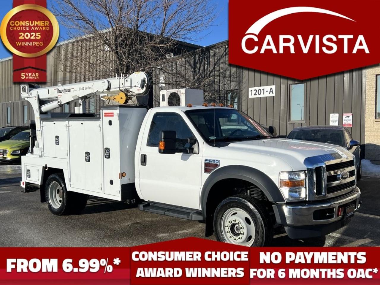 Used 2008 Ford F-550 Crane Service Truck -Diesel/4x4- for sale in Winnipeg, MB