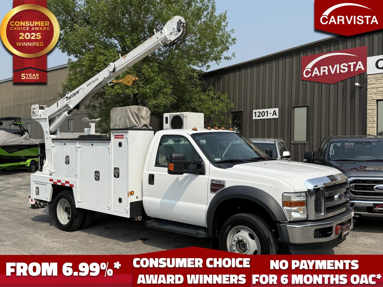 Used 2008 Ford F-550 Crane Service Truck -Diesel/4x4- for sale in Winnipeg, MB