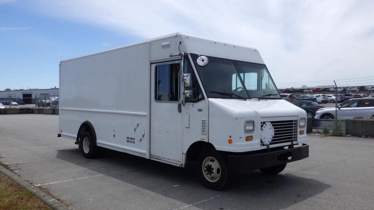 2011 Ford Econoline E450, 5.4L, 8 cylinder, 2 door, automatic, RWD, AM/FM radio, tow mode, power locks, cargo lights, fans, backup camera, folding aluminum shelving, white exterior, grey interior, cloth.Certification and Decal valid until March 2025.  $17,850.00 plus $375 processing fee, $18,225.00 total payment obligation before taxes.  Listing report, warranty, contract commitment cancellation fee, financing available on approved credit (some limitations and exceptions may apply). All above specifications and information is considered to be accurate but is not guaranteed and no opinion or advice is given as to whether this item should be purchased. We do not allow test drives due to theft, fraud, acts of vandalism and undetectable impaired driving. Instead we provide the following benefits: Complimentary Warranty (with options to extend), Limited Money Back Satisfaction Guarantee on Fully Completed Contracts, Contract Commitment Cancellation, and an Open-Ended Sell-Back Option. Ask seller for details or call 604-522-REPO(7376) to confirm listing availability.
