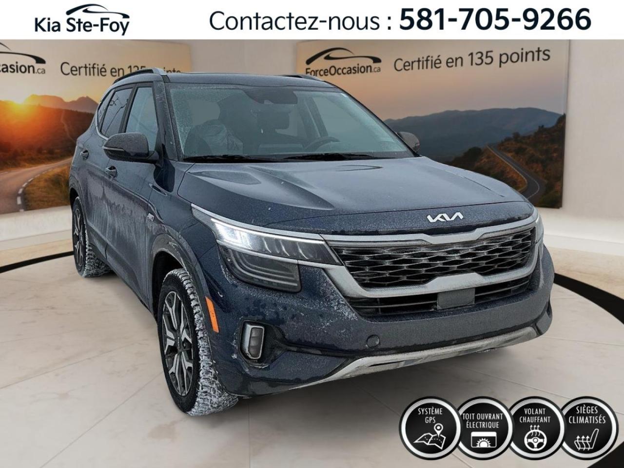 Used 2022 Kia Seltos EX PREMIUM* AWD* CUIR* TOIT* GPS* SIEGES VENTILES* for sale in Ste-Foy, QC