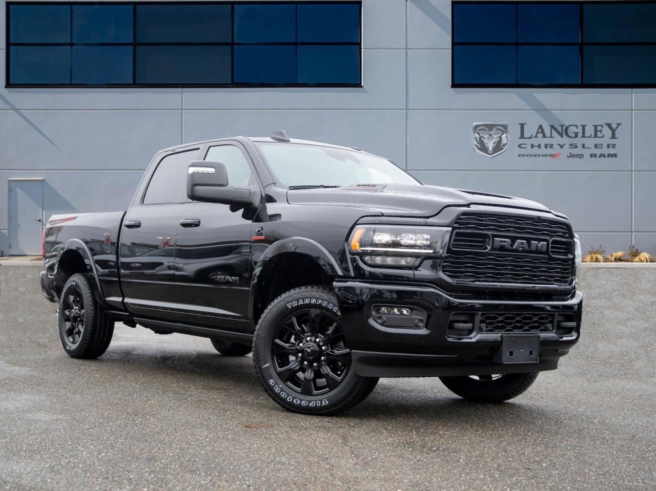 <p><strong><span style=font-family:Arial; font-size:18px;>Journey towards an exceptional driving experience with this meticulously crafted 2024 RAM 3500 Limited Pickup.</span></strong></p> <p><span style=font-family:Arial; font-size:18px;> </span></p> <ul><li><span style=font-family:Arial; font-size:18px;>Brand new, never driven</span></li><li><span style=font-family:Arial; font-size:18px;>Powerful 6.7L 6-cylinder engine</span></li><li><span style=font-family:Arial; font-size:18px;>Sleek black exterior with matching black leather interior</span></li><li><span style=font-family:Arial; font-size:18px;>6-speed automatic transmission</span></li><li><span style=font-family:Arial; font-size:18px;>Adjustable pedals and memory seat for personalized comfort</span></li><li><span style=font-family:Arial; font-size:18px;>Advanced navigation system</span></li><li><span style=font-family:Arial; font-size:18px;>Trailer hitch and traction control for any journey</span></li><li><span style=font-family:Arial; font-size:18px;>Dual-zone automatic temperature control</span></li><li><span style=font-family:Arial; font-size:18px;>Genuine wood inserts for a luxurious touch</span></li><li><span style=font-family:Arial; font-size:18px;>Rain sensing wipers and auto high-beam headlights for clear visibility</span></li><li><span style=font-family:Arial; font-size:18px;>Ventilated front seats and a leather steering wheel</span></li><li><span style=font-family:Arial; font-size:18px;>Comprehensive safety features, including dual front and side airbags, ABS brakes, and electronic stability</span></li></ul> <p><span style=font-family:Arial; font-size:18px;> </span></p> <p><span style=font-family:Arial; font-size:18px;>Step into a world where luxury meets performance. The 2024 RAM 3500 Limited is more than a pickup; it's a statement of style and strength, built for those who demand the best. Whether you're hauling on the job or cruising in comfort, this vehicle adapts to your every need with its cutting-edge features and robust design.</span></p> <p><span style=font-family:Arial; font-size:18px;>Langley Chrysler invites you to experience the sophistication of the RAM 3500 Limited. Don't just love your car, love buying it! As the saying goes, "The journey of a thousand miles begins with one step." Let this be your first step towards unparalleled driving pleasure</span></p>Dealer number: 5097, Doc fee: $968 Safety & Convince Warranty: $699 Finance Placement: $628

<p>*All prices are net of all manufacturer incentives and/or rebates and are subject to change by the manufacturer without notice. All prices plus applicable taxes, applicable environmental recovery charges, documentation of $599 and full tank of fuel surcharge of $76 if a full tank is chosen.<br />Other items available that are not included in the above price:<br />Tire & Rim Protection and Key fob insurance starting from $599<br />Service contracts (extended warranties) for up to 7 years and 200,000 kms starting from $599<br />Custom vehicle accessory packages, mudflaps and deflectors, tire and rim packages, lift kits, exhaust kits and tonneau covers, canopies and much more that can be added to your payment at time of purchase<br />Undercoating, rust modules, and full protection packages starting from $199<br />Flexible life, disability and critical illness insurances to protect portions of or the entire length of vehicle loan?im?im<br />Financing Fee of $500 when applicable<br />Prices shown are determined using the largest available rebates and incentives and may not qualify for special APR finance offers. See dealer for details. This is a limited time offer.</p>