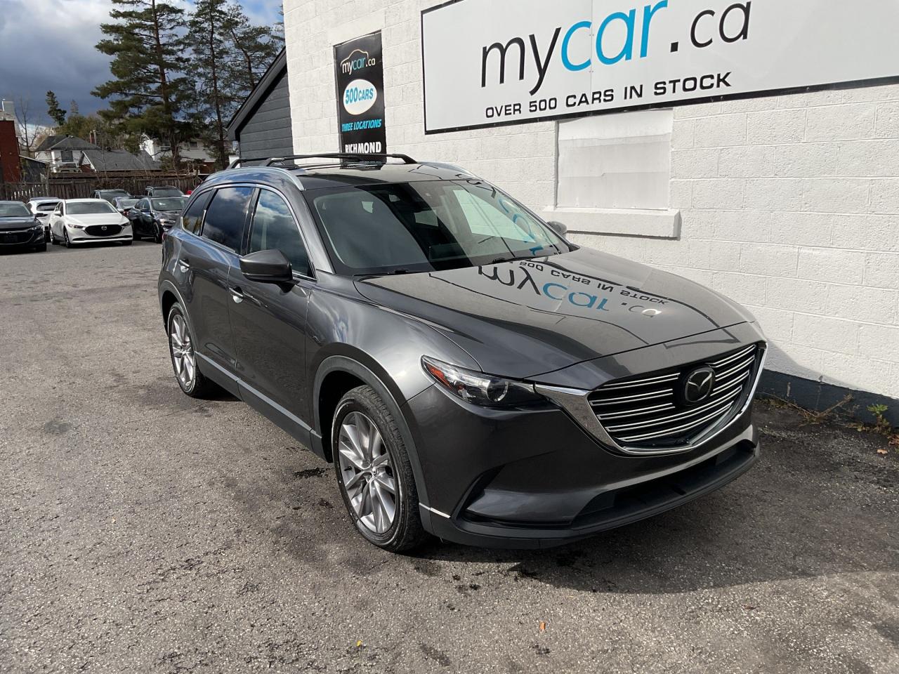 Used 2021 Mazda CX-9 2.5L GS-L AWD!!! SUNROOF. BACKUP CAM. HEATED SEATS. LEATHER. ALLOYS. A/C. CRUISE. PWR GROUP. KEYLESS for sale in Kingston, ON