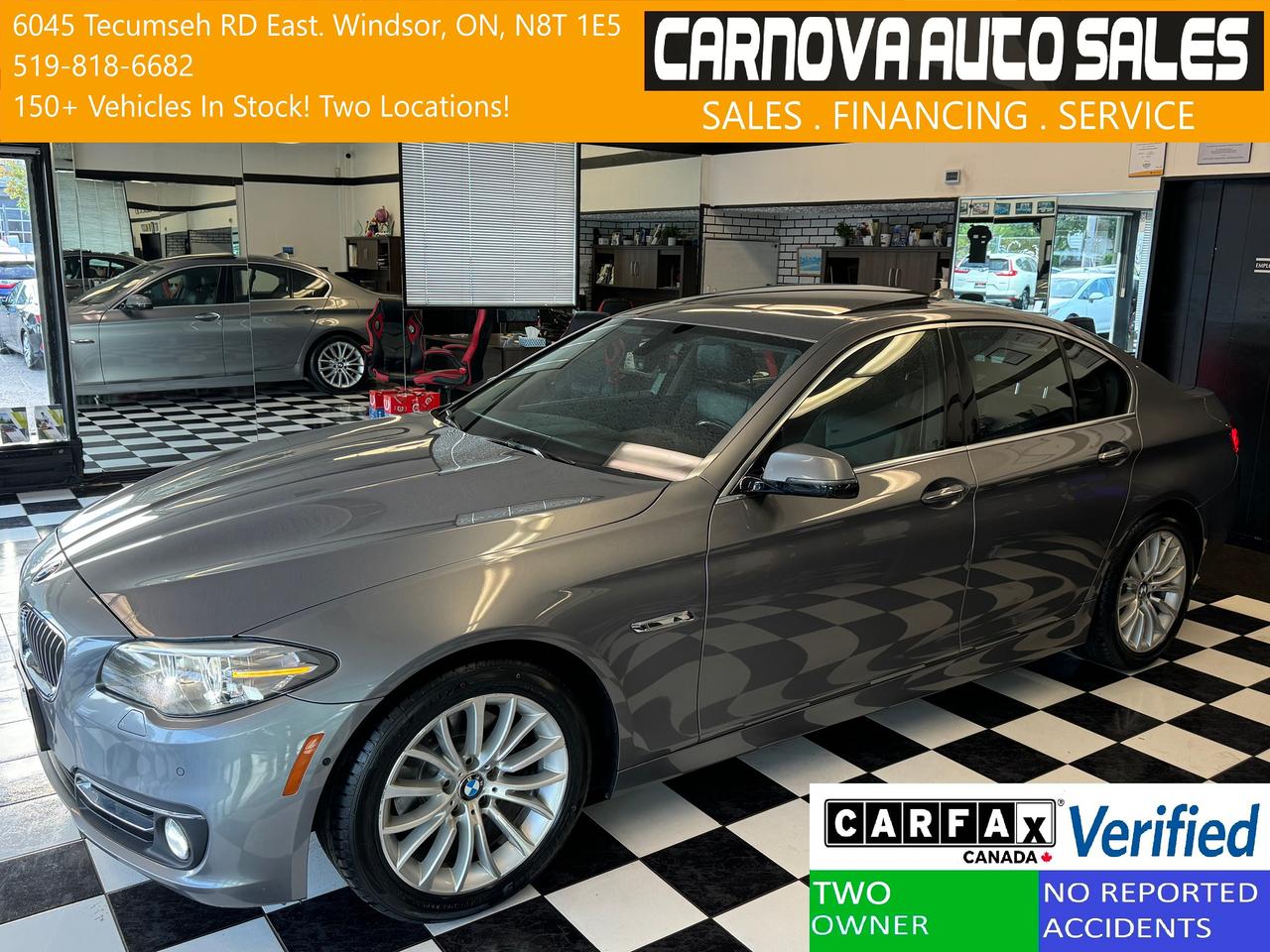 2015 BMW 5 Series 528i Xdrive+GPS+Roof+360 Camera+CLEAN CARFAX Photo