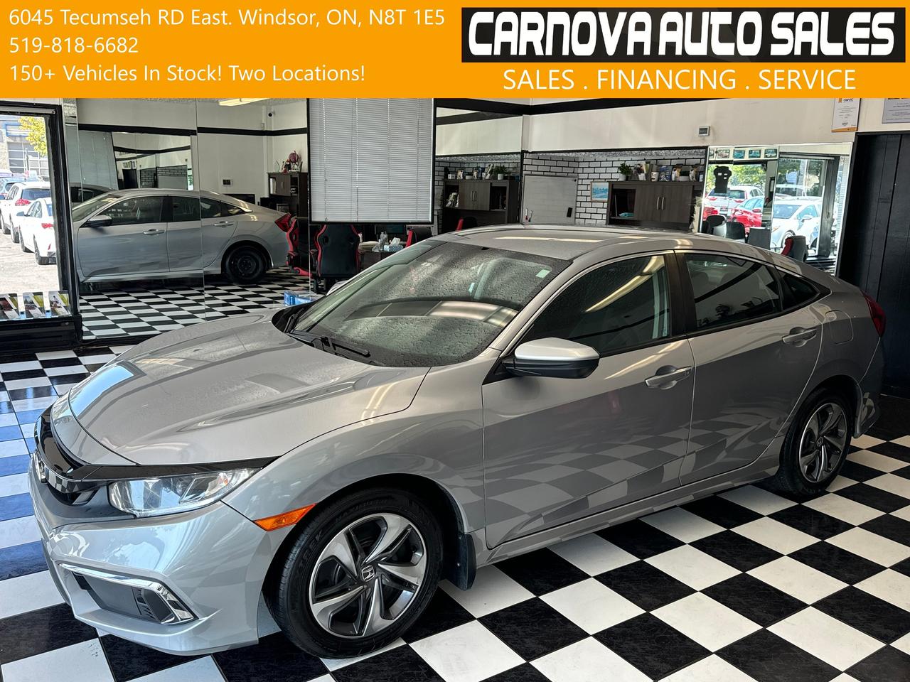 2019 Honda Civic LX+Adaptive Cruise+LaneKeep+ApplePlay+Remote Start Photo0