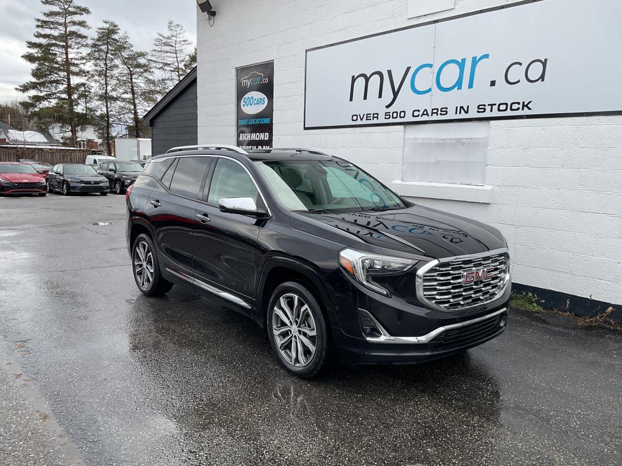 Used 2020 GMC Terrain Denali 2L DENALI!!!!   MOONROOF. HEATED SEATS. LEATHER. NAV. BACKUP CAM. A/C. CRUISE. PWR GROUP. KEYLESS EN for sale in North Bay, ON