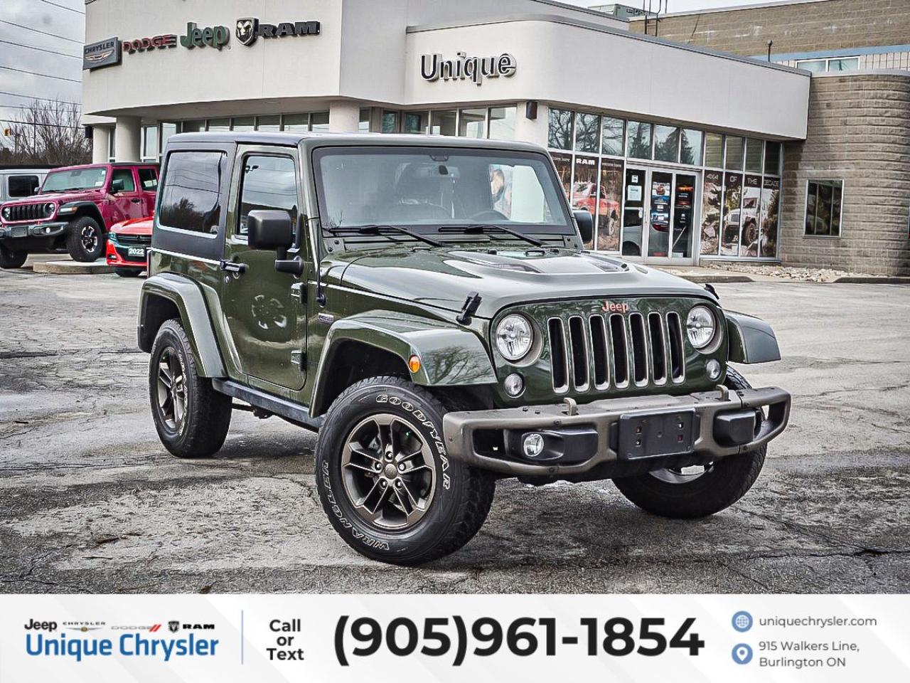 Used 2016 Jeep Wrangler 75th Anniversary 4x4| NAV| LEATHER| for sale in Burlington, ON