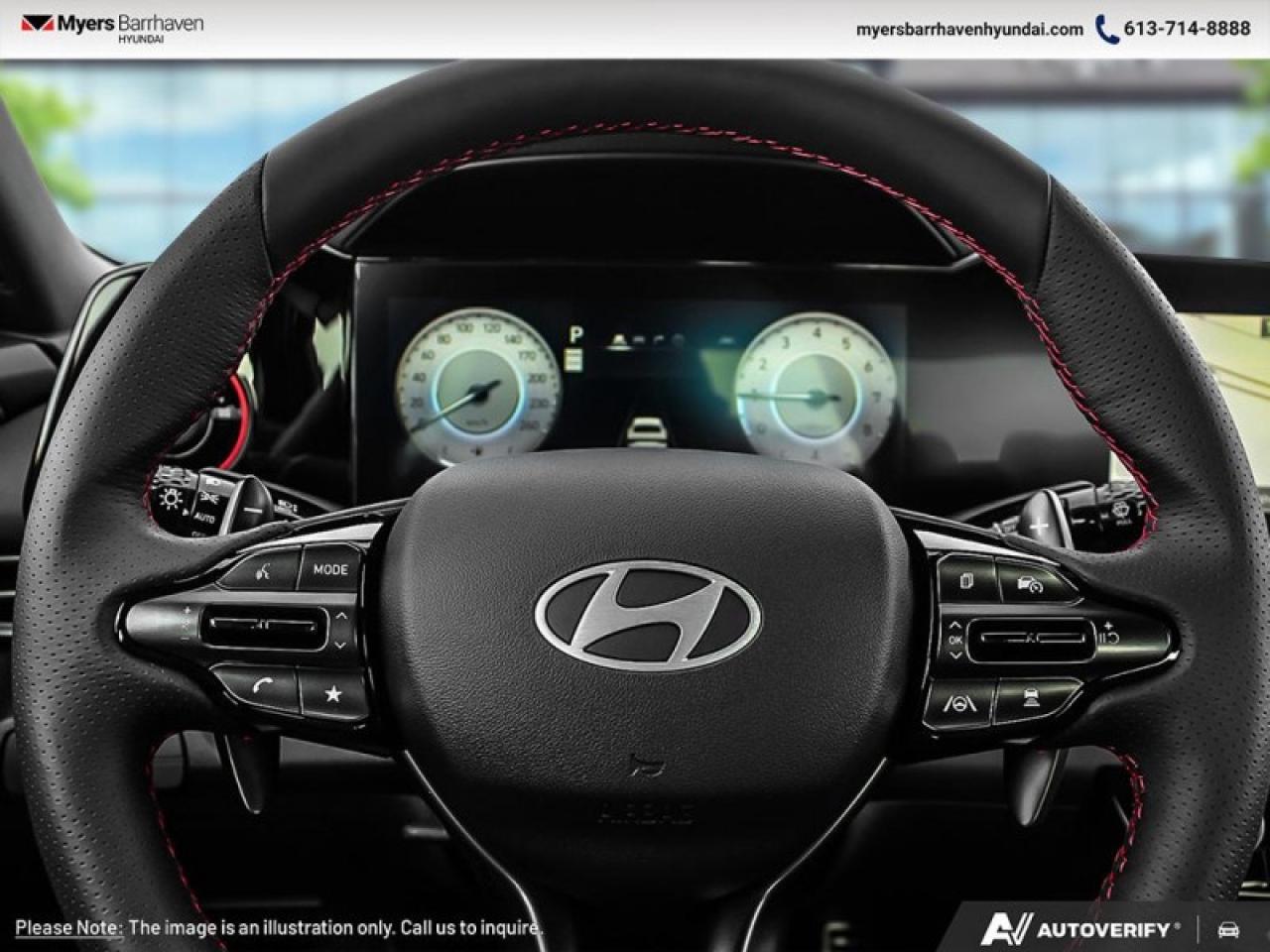 2025 Hyundai Elantra N Line Ultimate DCT  -  Premium Audio - $215 B/W Photo