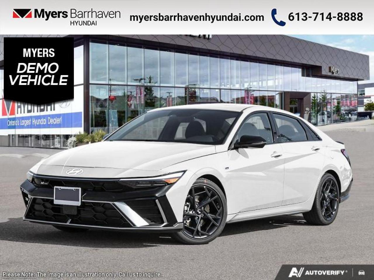 Used 2025 Hyundai Elantra N Line Ultimate DCT  -  Premium Audio - $215 B/W for sale in Nepean, ON