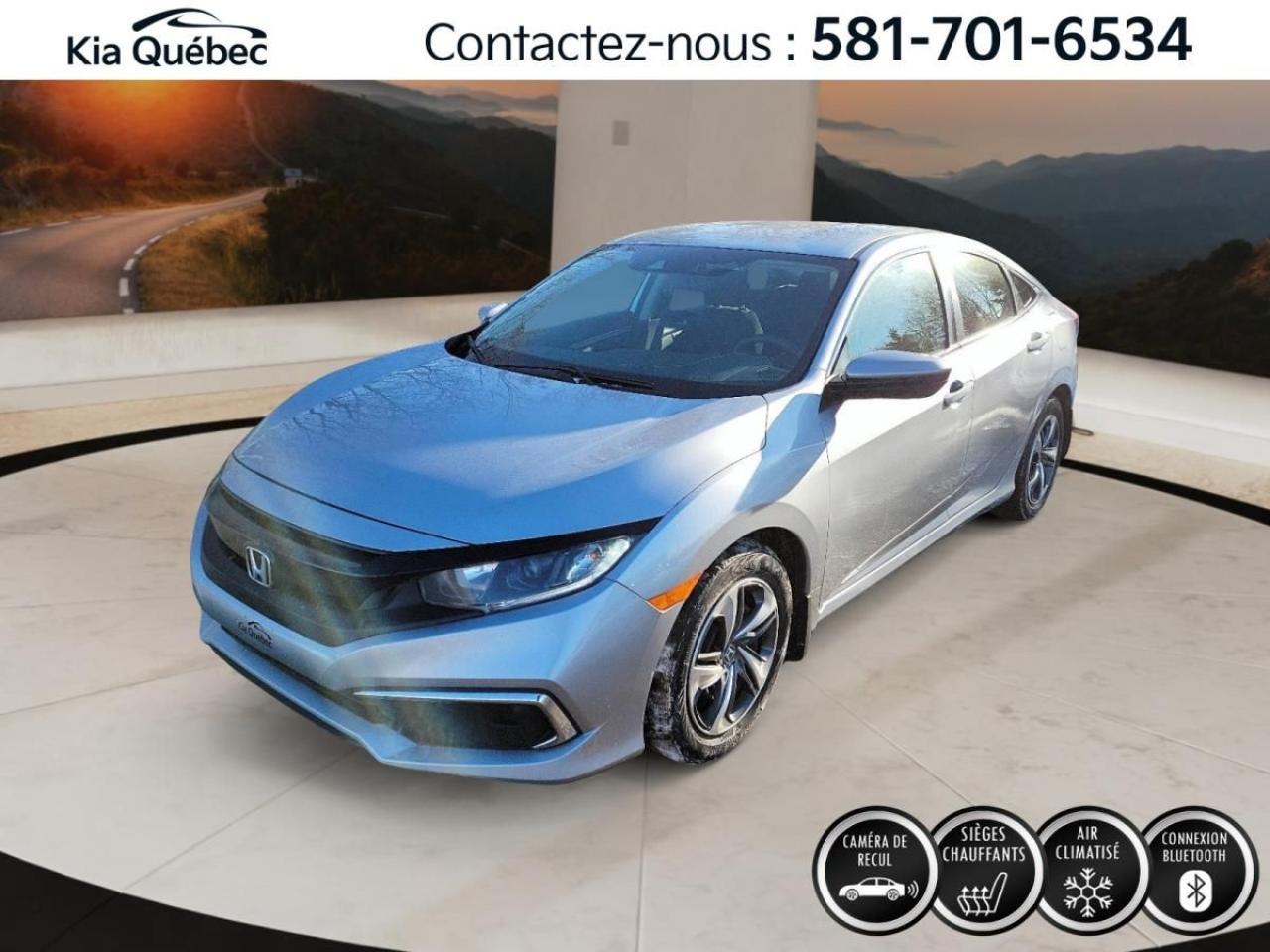 Used 2020 Honda Civic LX *CVT *CARPLAY *CAMERA *SIEGES CHAUFFANTS for sale in Québec, QC