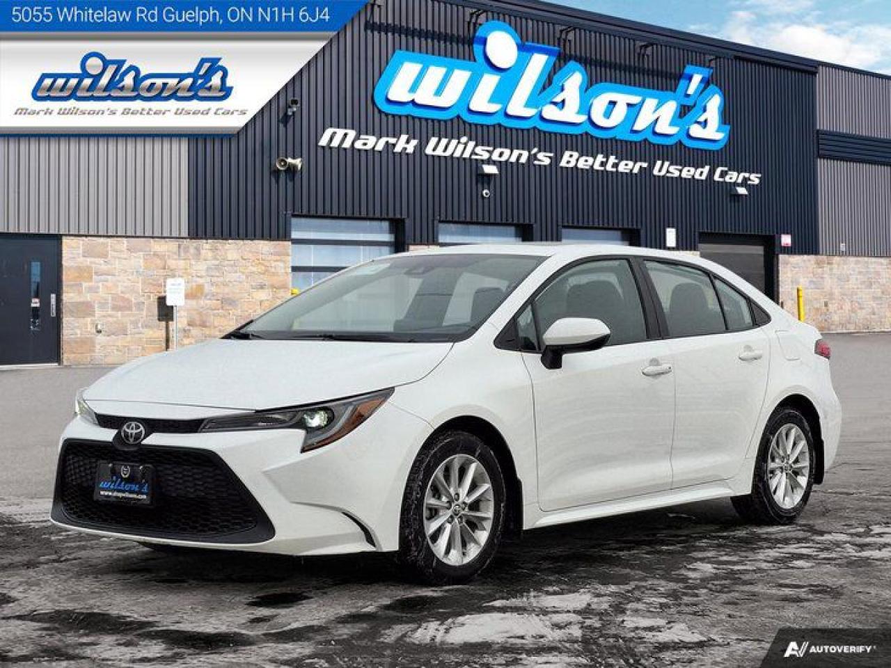 Come see this certified 2022 Toyota Corolla LE Upgrade | Sunroof | Heated Steering + Seats | Qi Wireless Charger | CarPlay + Android & more!!. Its Automatic transmission and 1.8 L engine will keep you going. This Toyota Corolla comes equipped with these options: Sunroof, Reverse Camera, Qi Wireless Charger, Heated Steering Wheel, Air Conditioning, Heated Seats, Tilt Steering Wheel, Steering Radio Controls, Power Windows, and Power Locks. Stop by and visit us at Mark Wilsons Better Used Cars, 5055 Whitelaw Road, Guelph, ON N1H 6J4.60+ years of World Class Service!450+ Live Market Priced VEHICLES! ONE MASSIVE LOCATION!Free Local Delivery Available!FINANCING! - Better than bank rates! 6 Months No Payments available on approved credit OAC. Zero Down Available. We have expert licensed credit specialists to secure the best possible rate for you and keep you on budget ! We are your financing broker, let us do all the leg work on your behalf! Click the RED Apply for Financing button to the right to get started or drop in today!BAD CREDIT APPROVED HERE! - You dont need perfect credit to get a vehicle loan at Mark Wilsons Better Used Cars! We have a dedicated licensed team of credit rebuilding experts on hand to help you get the car of your dreams!WE LOVE TRADE-INS! - Top dollar trade-in values!SELL us your car even if you dont buy ours! HISTORY: Free Carfax report included.Certification included! No shady fees for safety!EXTENDED WARRANTY: Available30 DAY WARRANTY INCLUDED: 30 Days, or 3,000 km (mechanical items only). No Claim Limit (abuse not covered)5 Day Exchange Privilege! *(Some conditions apply)CASH PRICES SHOWN: Excluding HST and Licensing Fees.2019 - 2024 vehicles may be daily rentals. Please inquire with your Salesperson.We have made every reasonable attempt to ensure options are correct but please verify with your sales professional