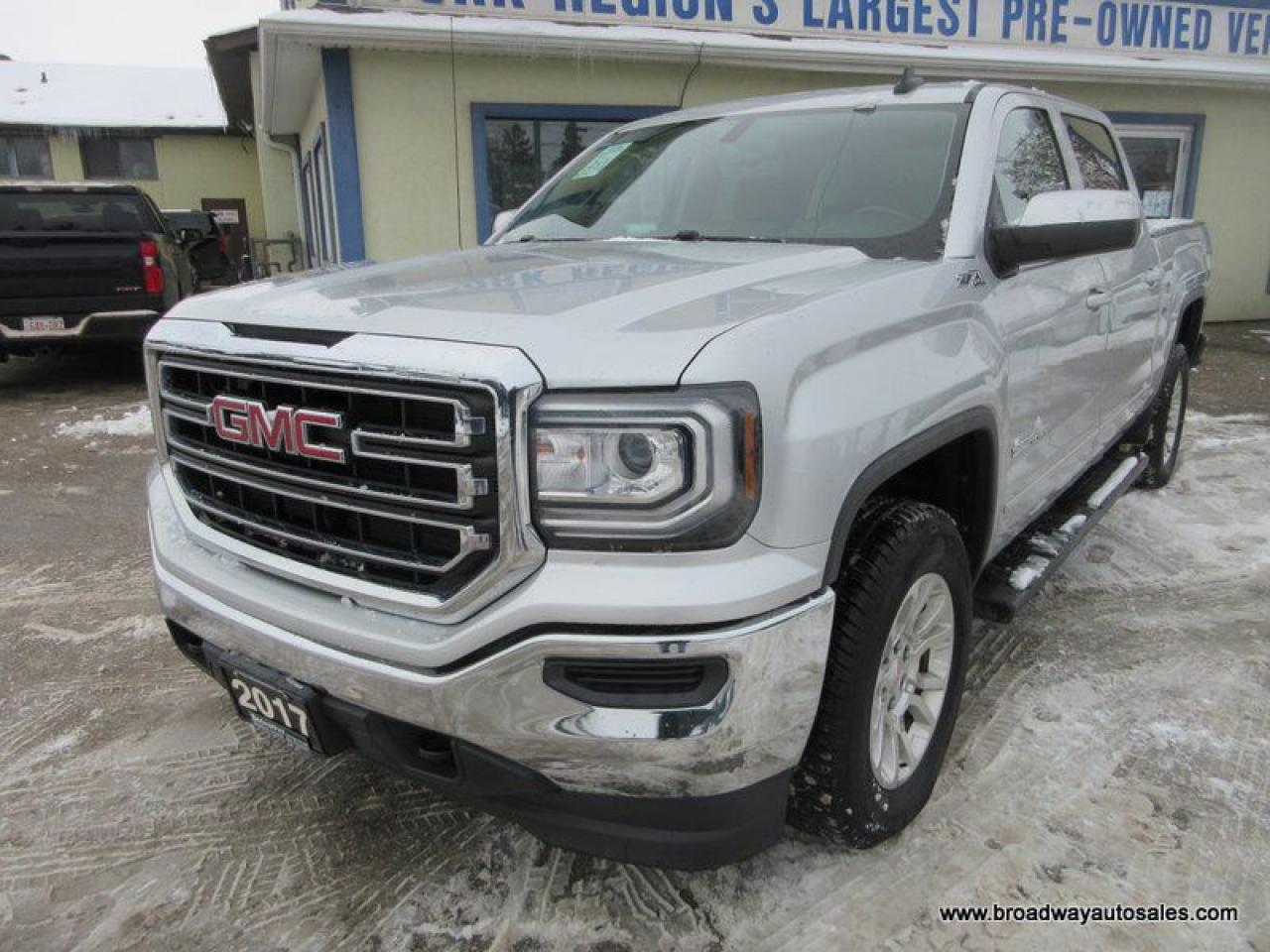 Used 2017 GMC Sierra 1500 GREAT VALUE SLE-Z71-MODEL 5 PASSENGER 5.3L - V8.. 4X4.. CREW-CAB.. SHORTY.. HEATED SEATS.. BACK-UP CAMERA.. BLUETOOTH SYSTEM.. KEYLESS ENTRY.. for sale in Bradford, ON