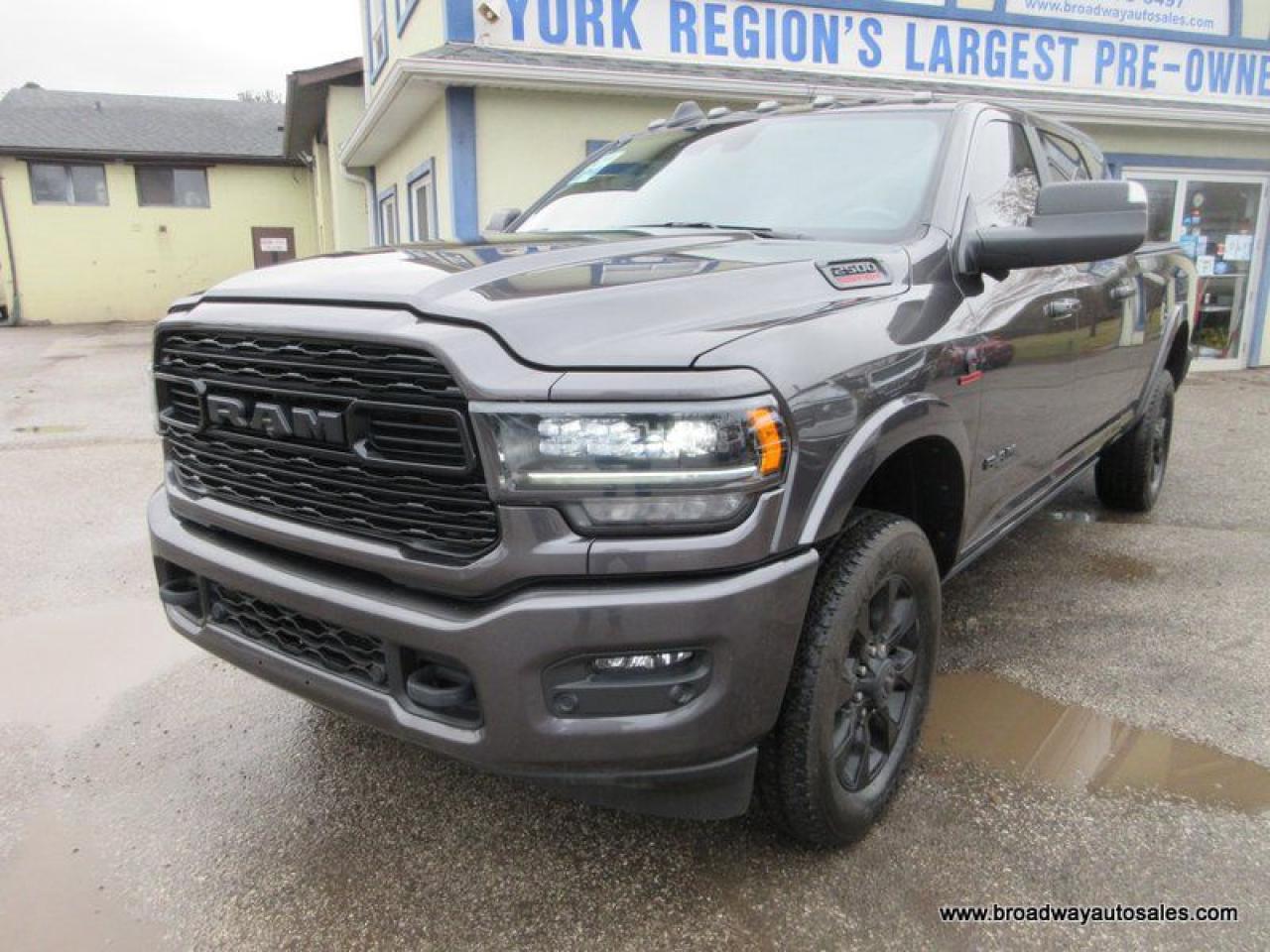 Used 2022 RAM 2500 3/4 TON LIMITED-EDITION 5 PASSENGER 6.7L - CUMMINS.. 4X4.. MEGA-CAB.. 6.6-BOX.. NAVIGATION.. POWER SUNROOF.. LEATHER.. HEATED/AC SEATS.. for sale in Bradford, ON