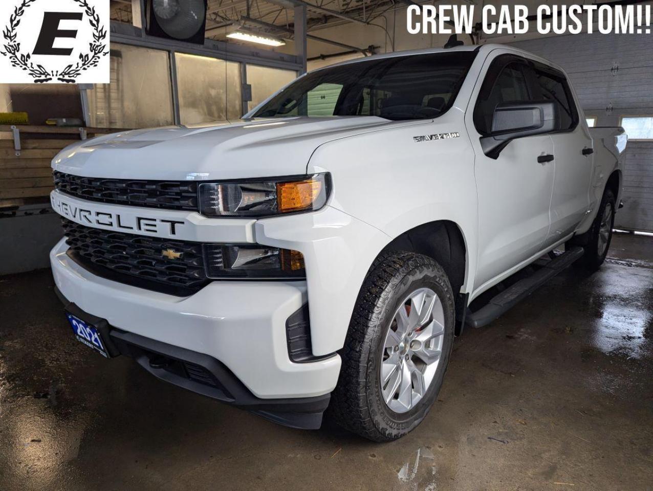 Used 2021 Chevrolet Silverado 1500 Custom CREW CAB/ANDROID AUTO/APPLE CARPLAY!! for sale in Barrie, ON