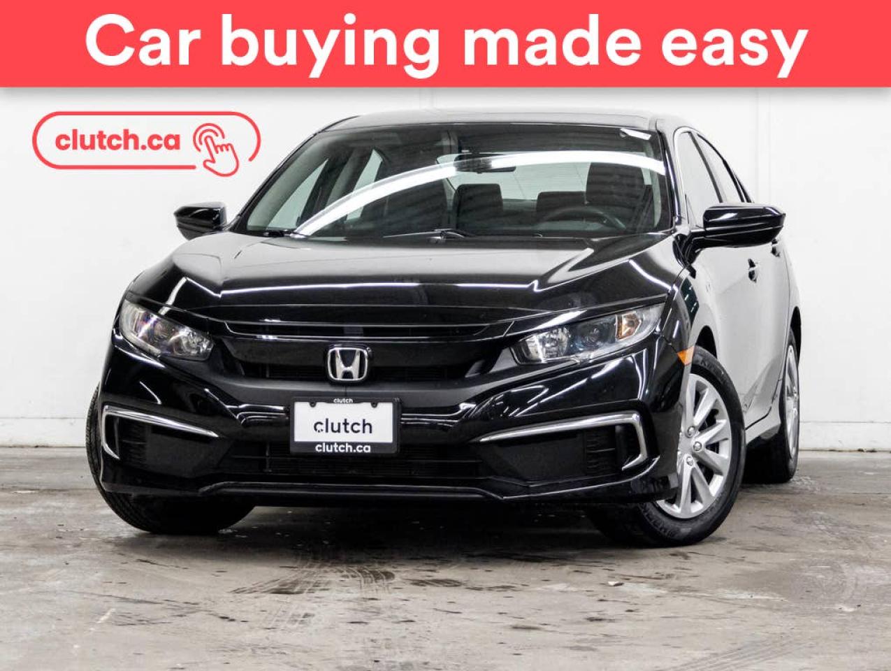 Used 2020 Honda Civic LX w/ Apple CarPlay & Android Auto, Heated Front Seats, Rearview Camera for sale in Toronto, ON