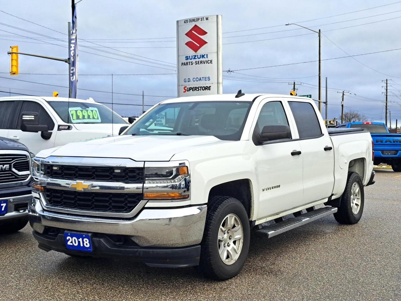 Used 2018 Chevrolet Silverado 1500 WT Crew Cab 4x4 ~5.3L V8 ~Backup Camera ~Bluetooth for sale in Barrie, ON