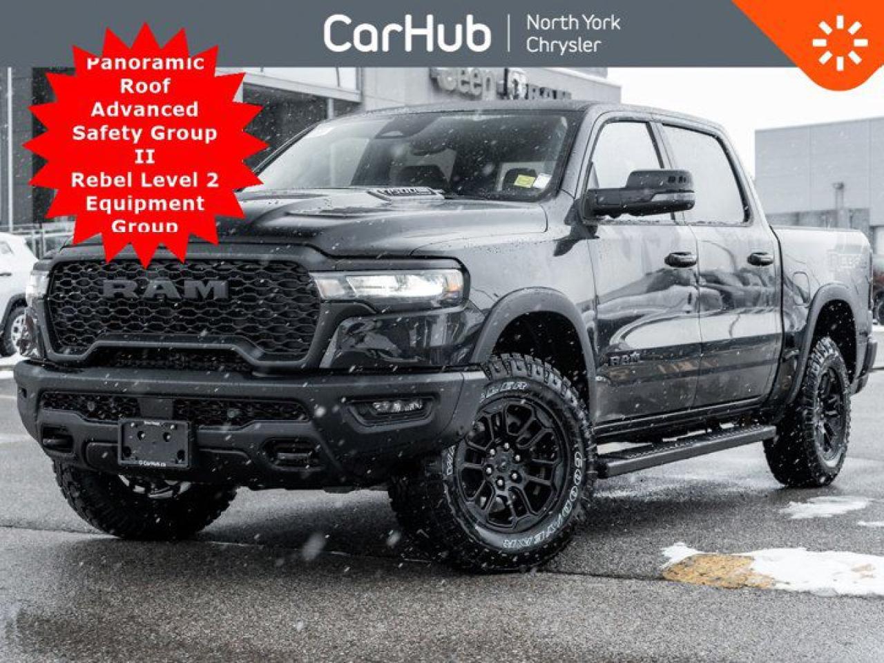 New 2025 RAM 1500 REBEL Panoroof Advanced Safety Group II Rebel Level 2 Equipment Group for sale in Thornhill, ON