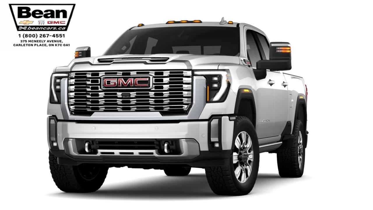 New 2025 GMC Sierra 2500 HD Denali DURAMAX 6.6L V8 WITH REMOTE START/ENTRY, HEATED SEATS, HEATED STEERING WHEEL, VENTILATED SEATS, HD SURROUND VISION for sale in Carleton Place, ON