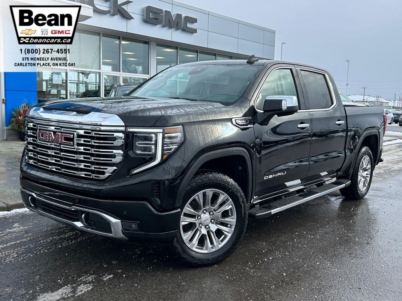 New 2025 GMC Sierra 1500 Denali DURAMAX 3.0L WITH REMOTE START/ENTRY, SUNROOF, HEATED SEATS, HEATED STEERING WHEEL, VENTILATED SEATS, MULTI-PRO TAILGATE for sale in Carleton Place, ON