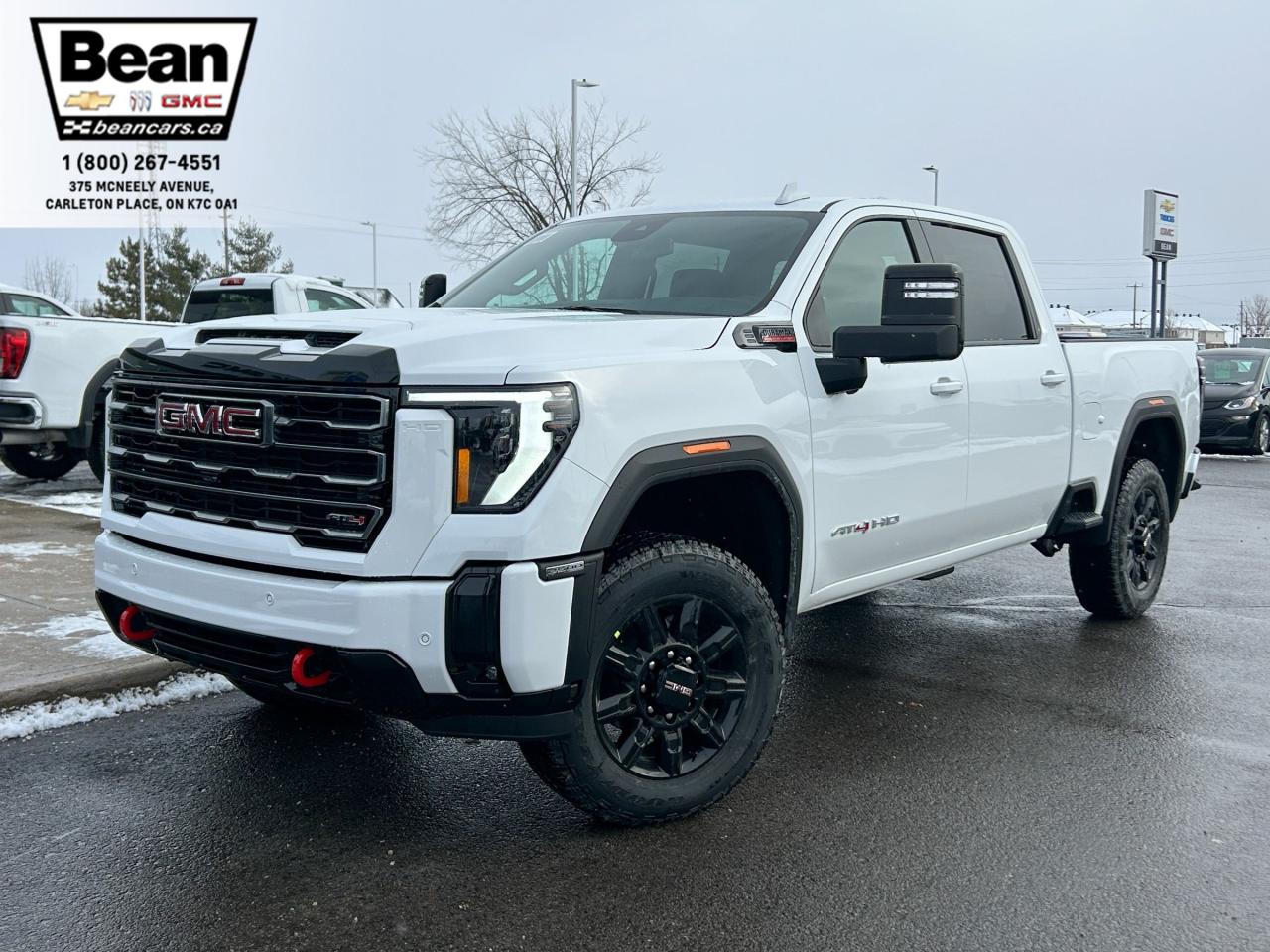 New 2025 GMC Sierra 2500 HD AT4 DURAMAX 6.6L WITH REMOTE START/ENTRY, HEATED SEATS, VENTILATED SEATS & HEATED STEERING WHEEL, HD SURROUND VISION for sale in Carleton Place, ON