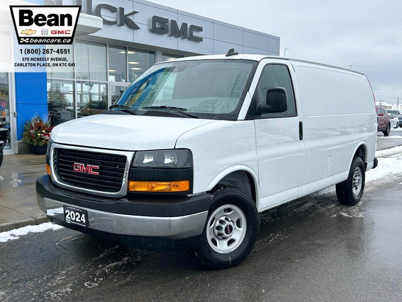 New 2024 GMC Savana 2500 Work Van 4.3L V6 WITH CRUISE CONTROL, LANE DEPARTURE, REAR PARK ASSIST, REAR VISION CAMERA, HD TRAILERING EQUIPMENT for sale in Carleton Place, ON