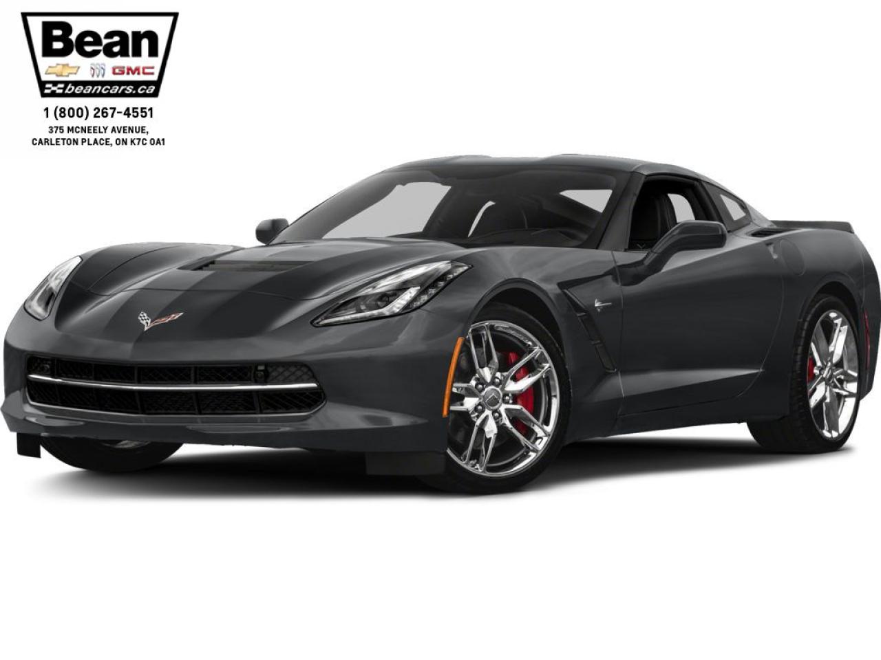 Used 2017 Chevrolet Corvette Stingray Z51 6.2L V8 STINGRAY AUTOMATIC COUPE 2LT WITH Z51 PERFORMANCE HANDLING PACKAGE, PERFORMANCE EXHAUST AND A CARBON FIBRE ROOF PANEL for sale in Carleton Place, ON