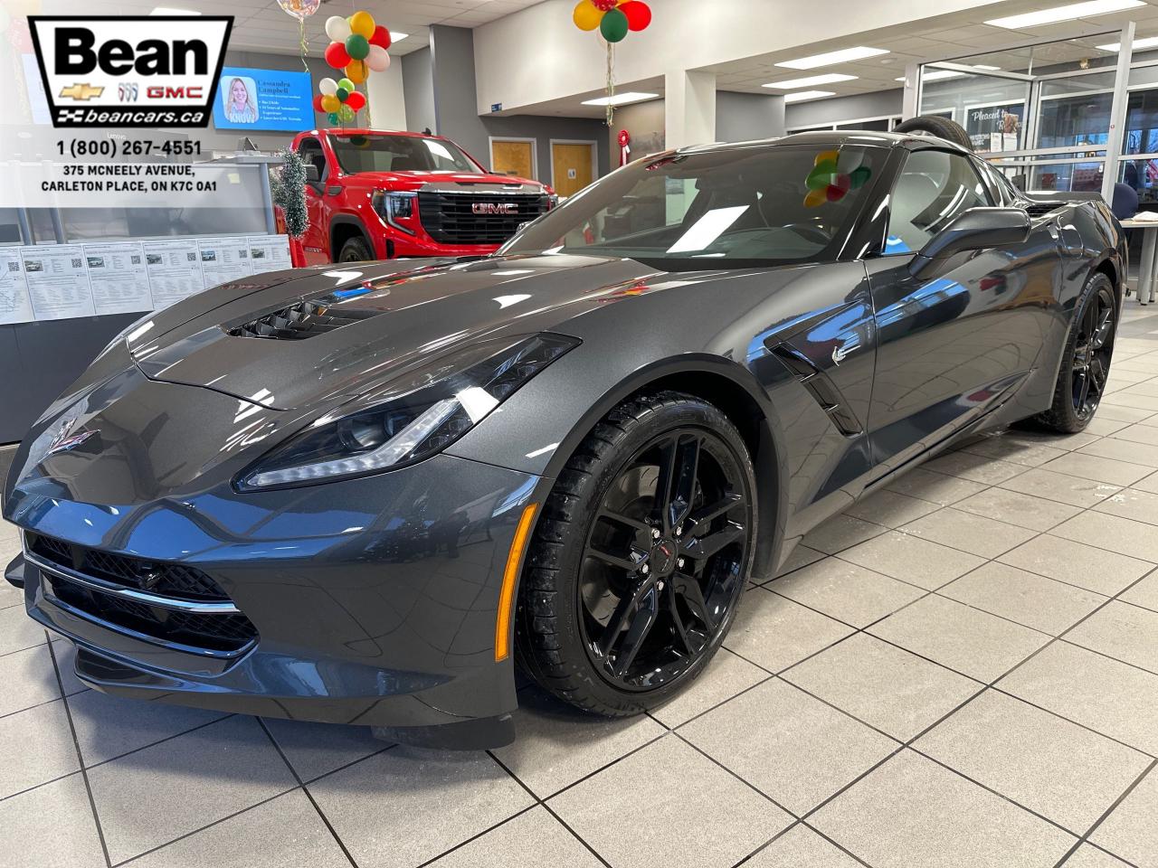 Used 2017 Chevrolet Corvette Stingray Z51 6.2L V8 STINGRAY AUTOMATIC COUPE 2LT WITH Z51 PERFORMANCE HANDLING PACKAGE, PERFORMANCE EXHAUST AND A CARBON FIBRE ROOF PANEL for sale in Carleton Place, ON