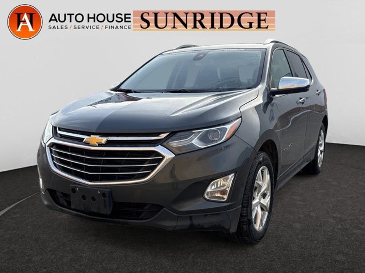 2020 CHEVROLET EQUINOX PREMIER WITH 130260 KMS, BACKUP CAMERA, LANE ASSIST, BLIND SPOT DETECTION, COLLISION ALERT, LEATHER SEATS, MEMORY SEATS, HEATED SEATS, APPLE CAR PLAY, ANDROID AUTO, PUSH-BUTTON START, BLUETOOTH, USB/AUX AND MORE!.ALL CREDIT ACCEPTED!One month at a job? Bankruptcy? New to Canada? Collections? Student or work visas? Previous repossessions? Good or bad credit? Weve got you covered! Get pre-approved today at www.autoshouse.com!What We Offer:*Low Bi-Weekly Payments*Instant Approvals*Credit Consolidation*Employment Insurance*Negative Equity CoverageOperating Hours:Mon-Thurs: 10 am -- 8 pmFri-Sat: 10 am -- 6 pmCall Sunridge 403-291-0891 ! All vehicles come with a full mechanical fitness assessment and CARFAX report.Referral Program:Refer friends and family and earn $500 for each referral!AMVIC Licensed DealerAfter a credit check, we can determine payments, APR, terms, and interest rates based on your credit (O.A.C). Individual credit will affect bi-weekly payments and the total cost of credit. Similar to Chevrolet, GMC, Honda, Toyota, Cadillac, Nissan, Ford, Volvo 2007, 2008, 2009, 2010, 2011, 2012, 2013, 2014, 2015, 2016, 2017, 2018Location: 3312 26th ST. N.E. Calgary ABCARFAX IS AVAILABLE TO THE CONSUMER.All photos are of the vehicle featured in the advertisement.