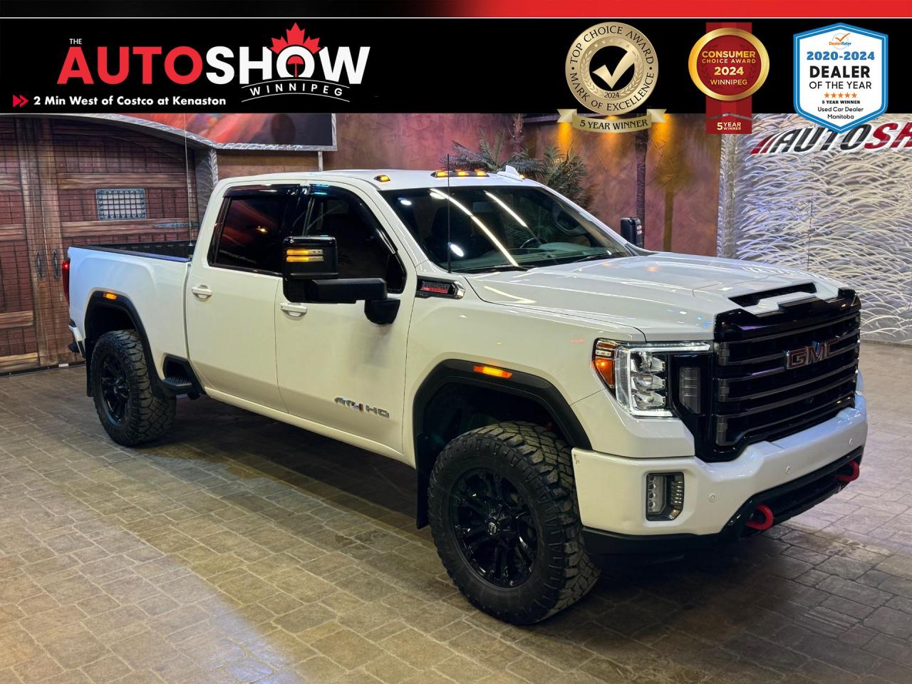 Used 2022 GMC Sierra 2500 HD AT4-FUEL WHEEL AND TIRE PACKAGE, CLEAN CARFAX, LOADED!! for sale in Winnipeg, MB