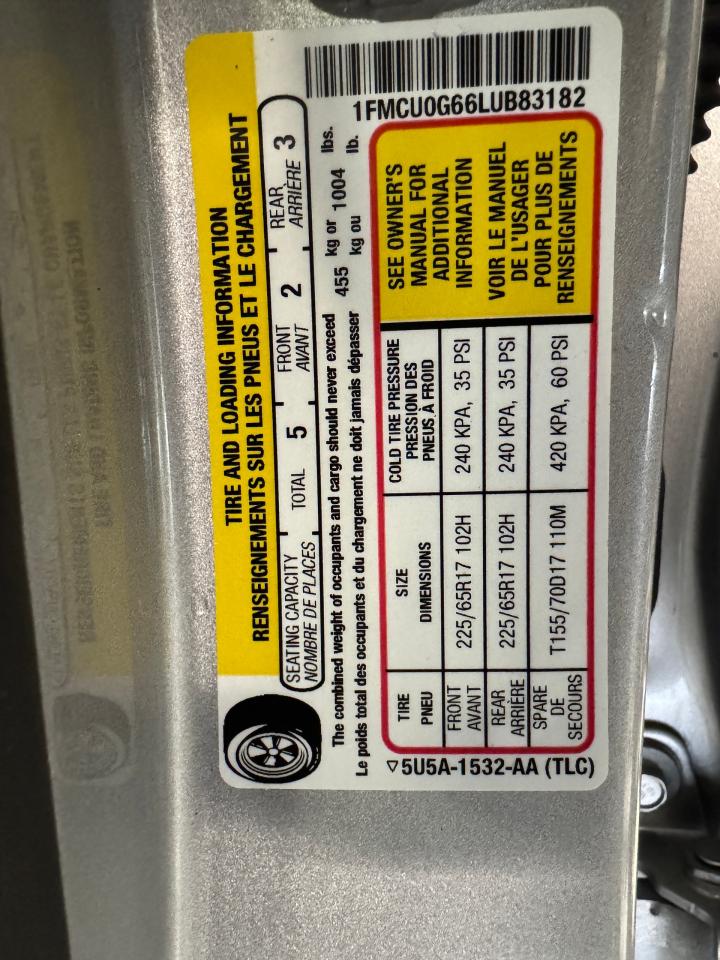 2020 Ford Escape SE+New Tires+ApplePlay+LaneDeparture+CLEANC CARFAX - Photo #38