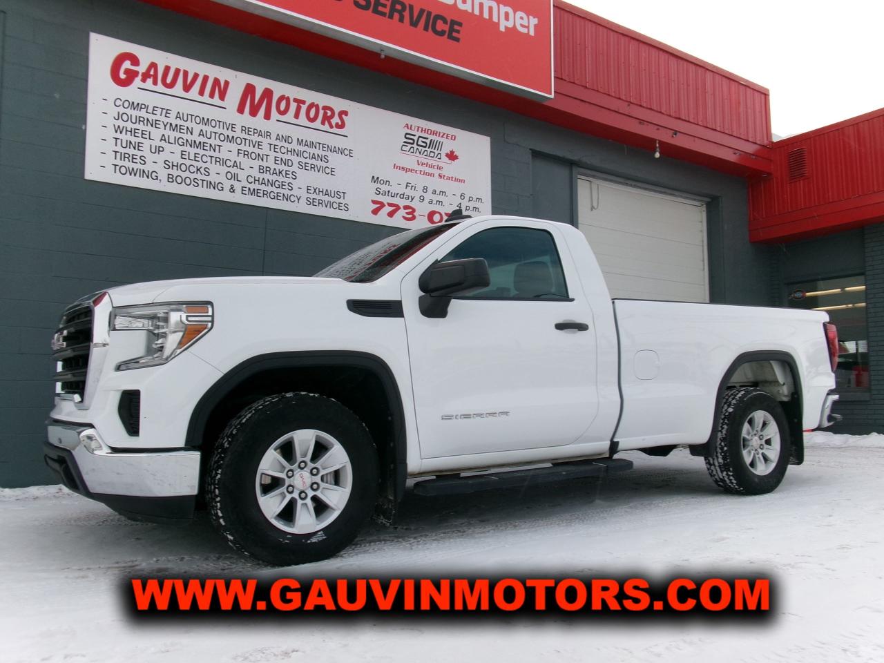 Used 2021 GMC Sierra 1500 Regular Cab 8 foot Longbox 5.3L V8 for sale in Swift Current, SK