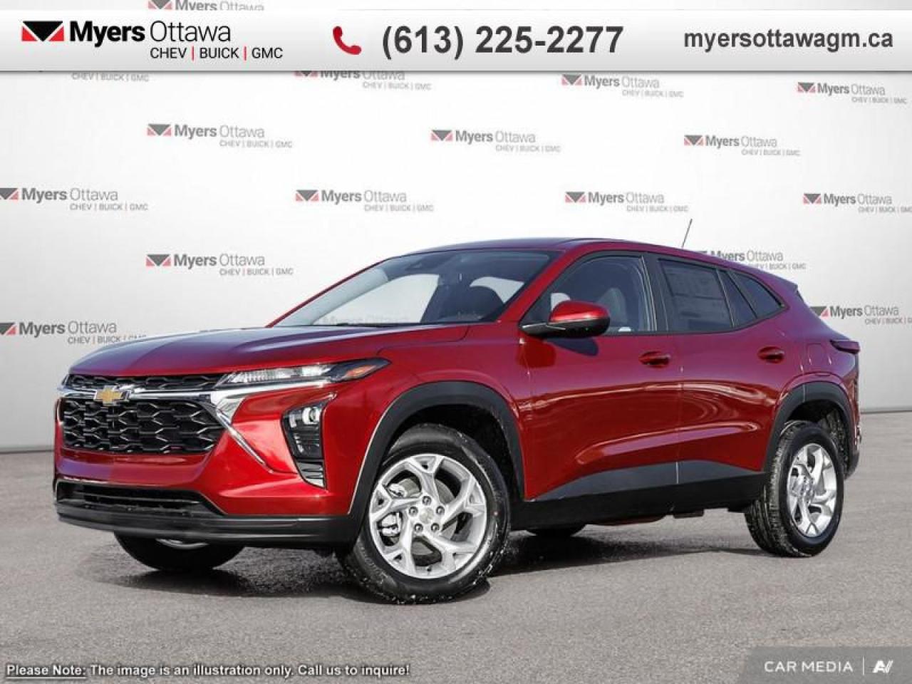 New 2025 Chevrolet Trax LS  LS, CRIMSON RED, ONLY $28143 for sale in Ottawa, ON