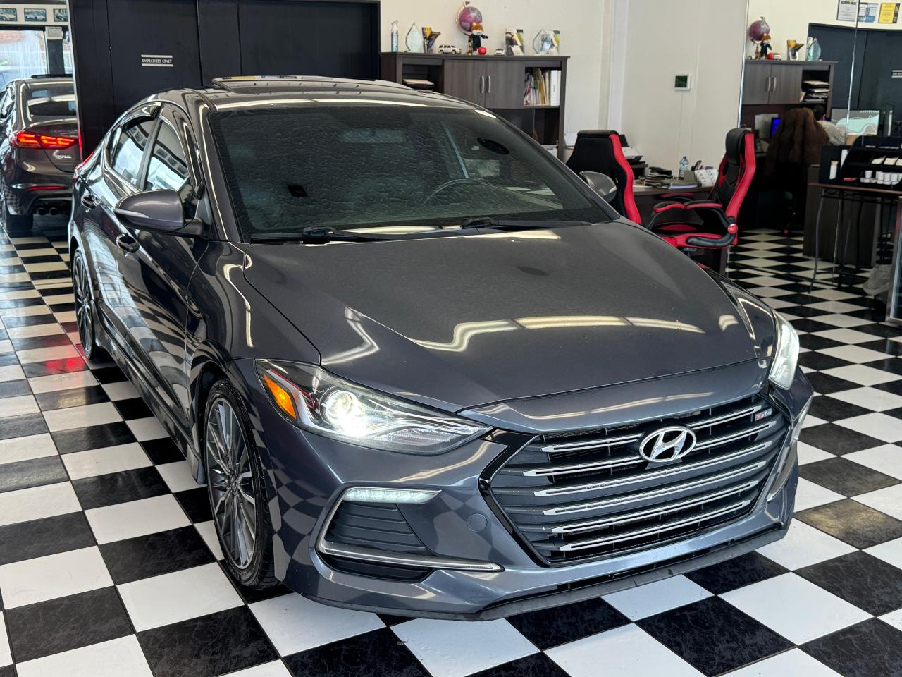 2017 Hyundai Elantra SPORT Turbo DCT+CAM+Roof+Leather+CLEAN CARFAX Photo10