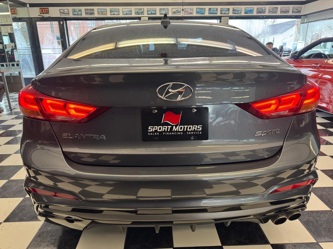 2017 Hyundai Elantra SPORT Turbo DCT+CAM+Roof+Leather+CLEAN CARFAX Photo8