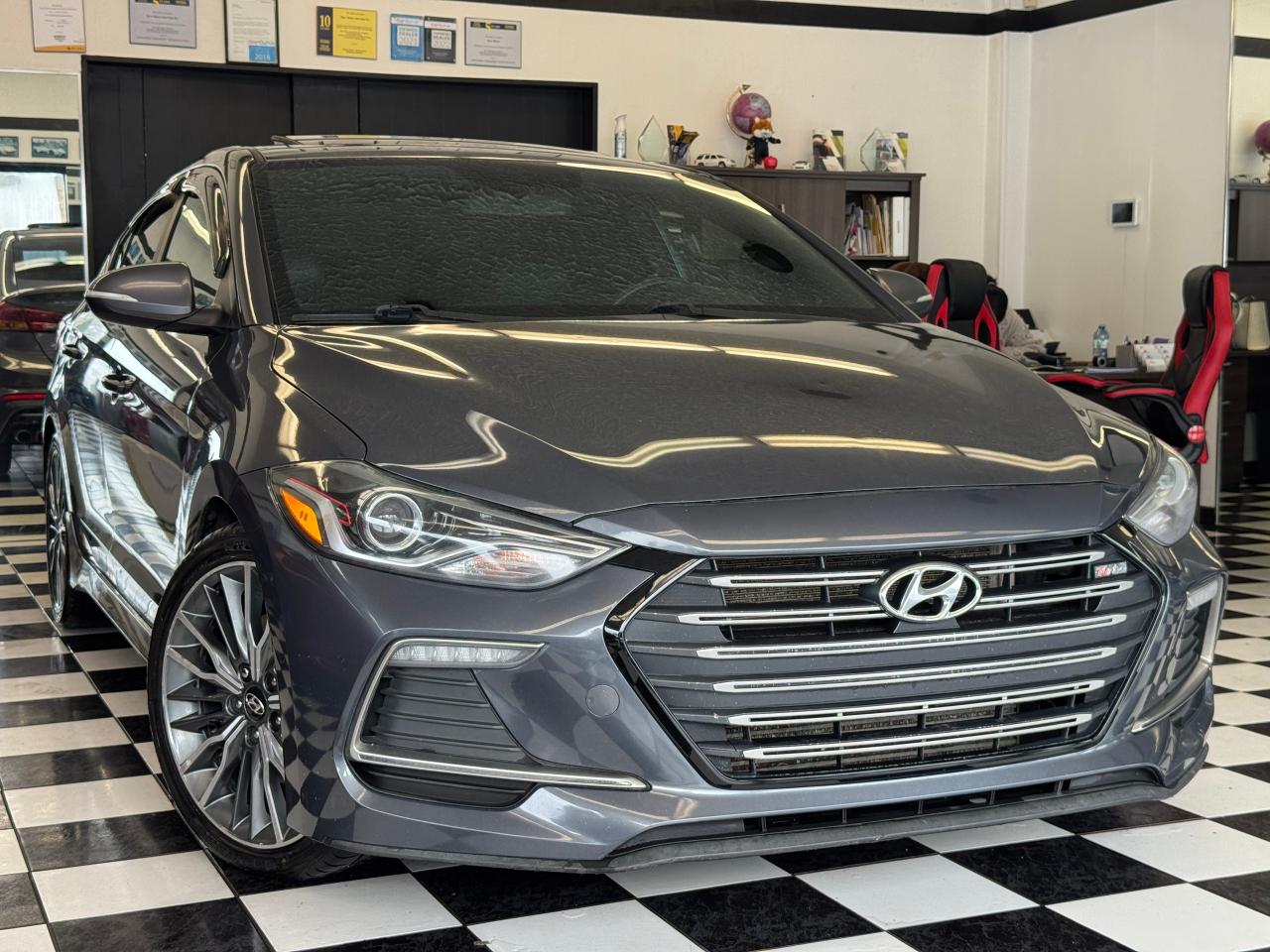2017 Hyundai Elantra SPORT Turbo DCT+CAM+Roof+Leather+CLEAN CARFAX Photo17