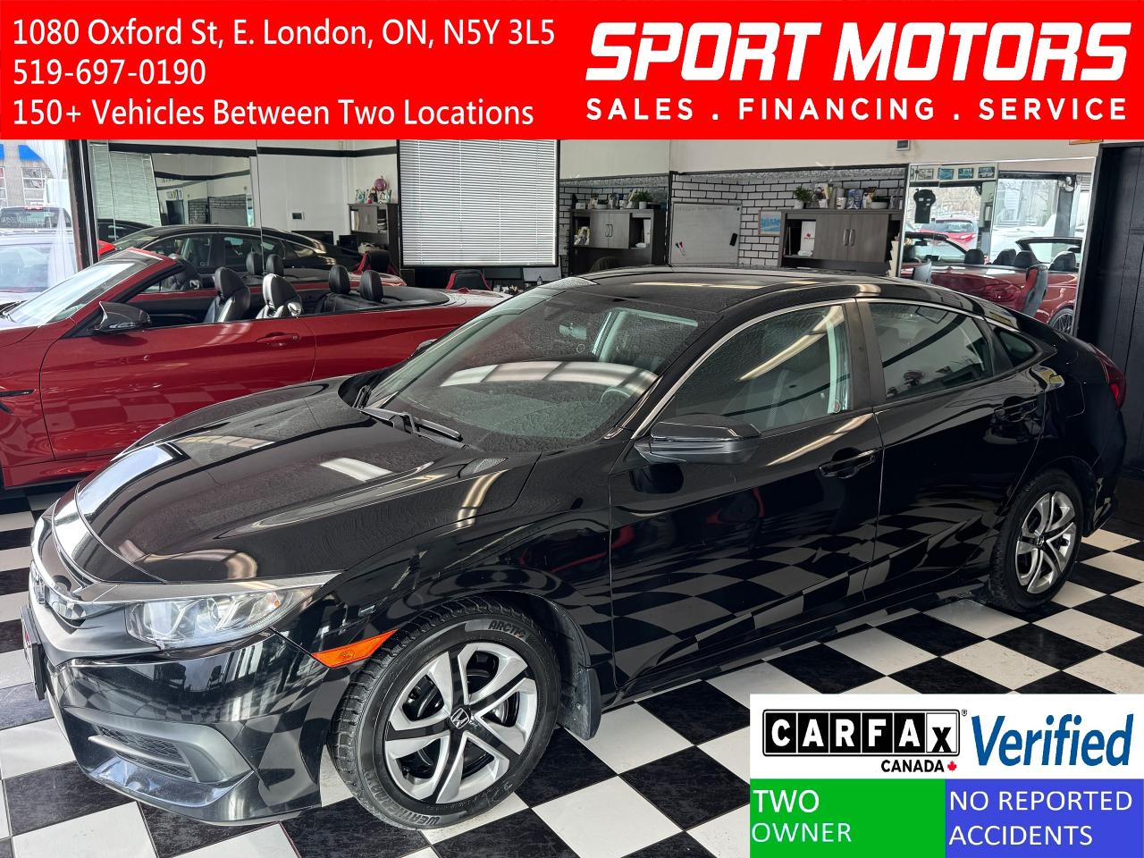 2017 Honda Civic LX+Camera+ApplePlay+Heated Seats+CLEAN CARFAX