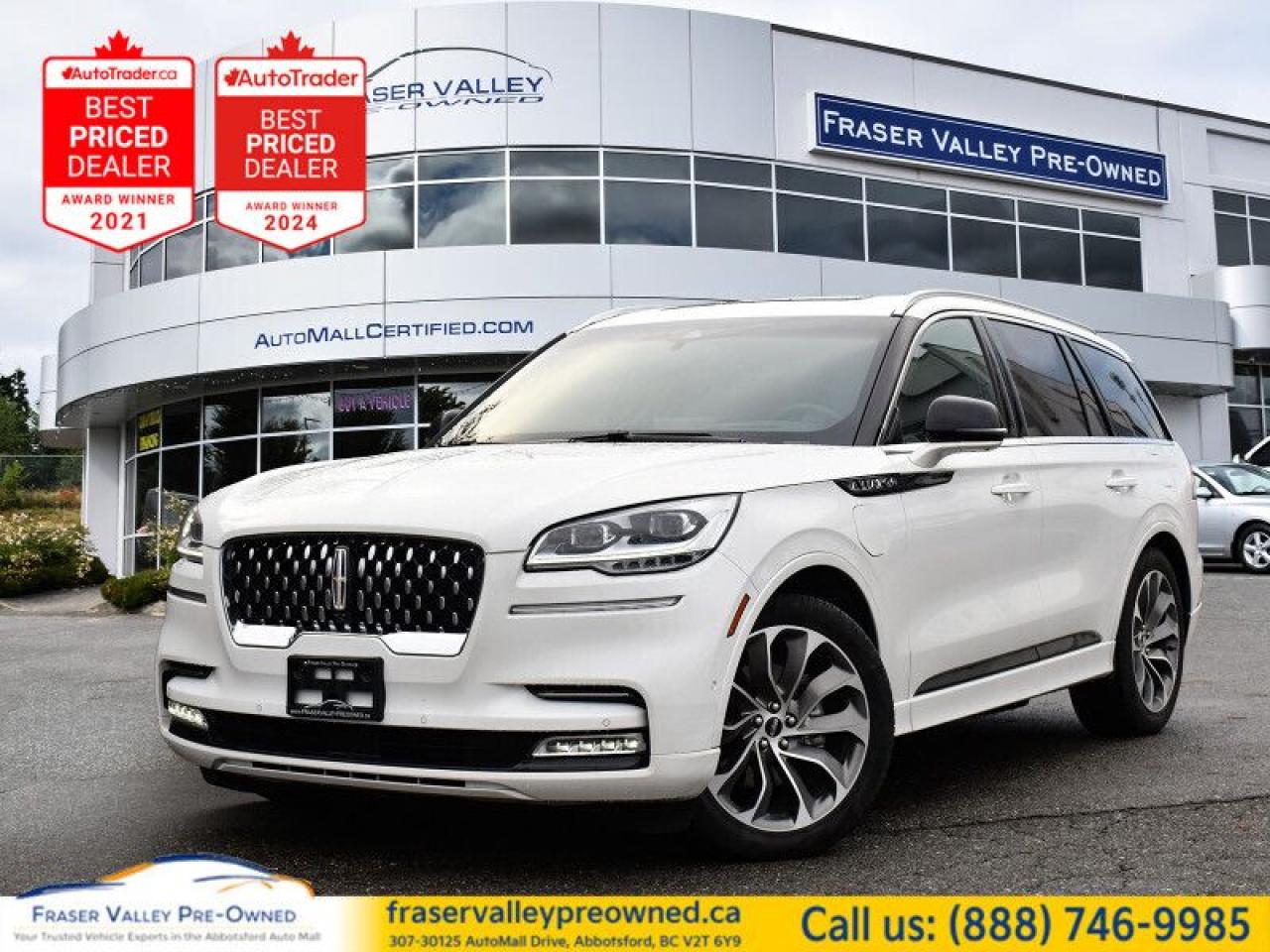 Used 2023 Lincoln Aviator Grand Touring  PHEV, No PST!, $104k MSRP! for sale in Abbotsford, BC